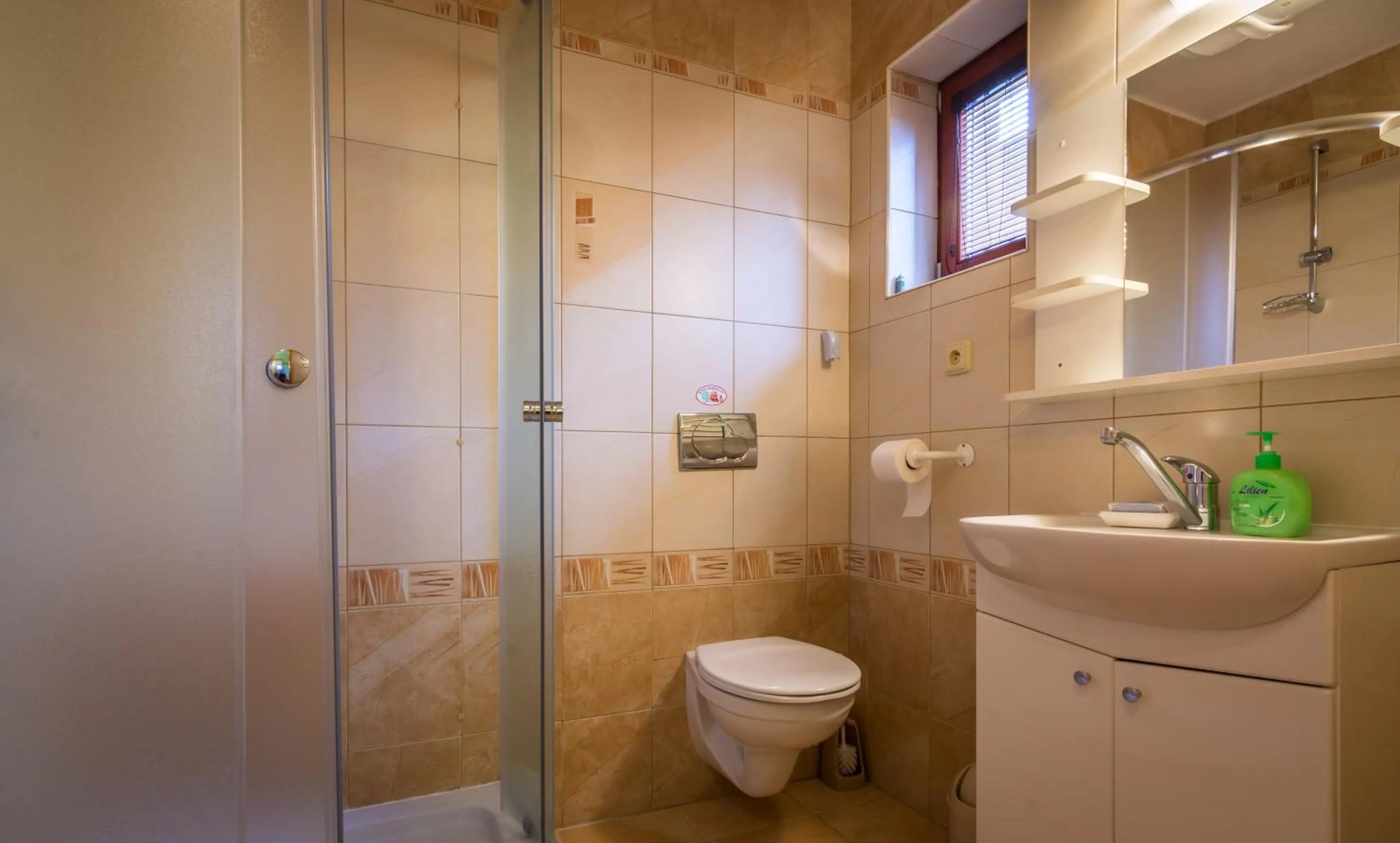 Shower in Ada Apartments