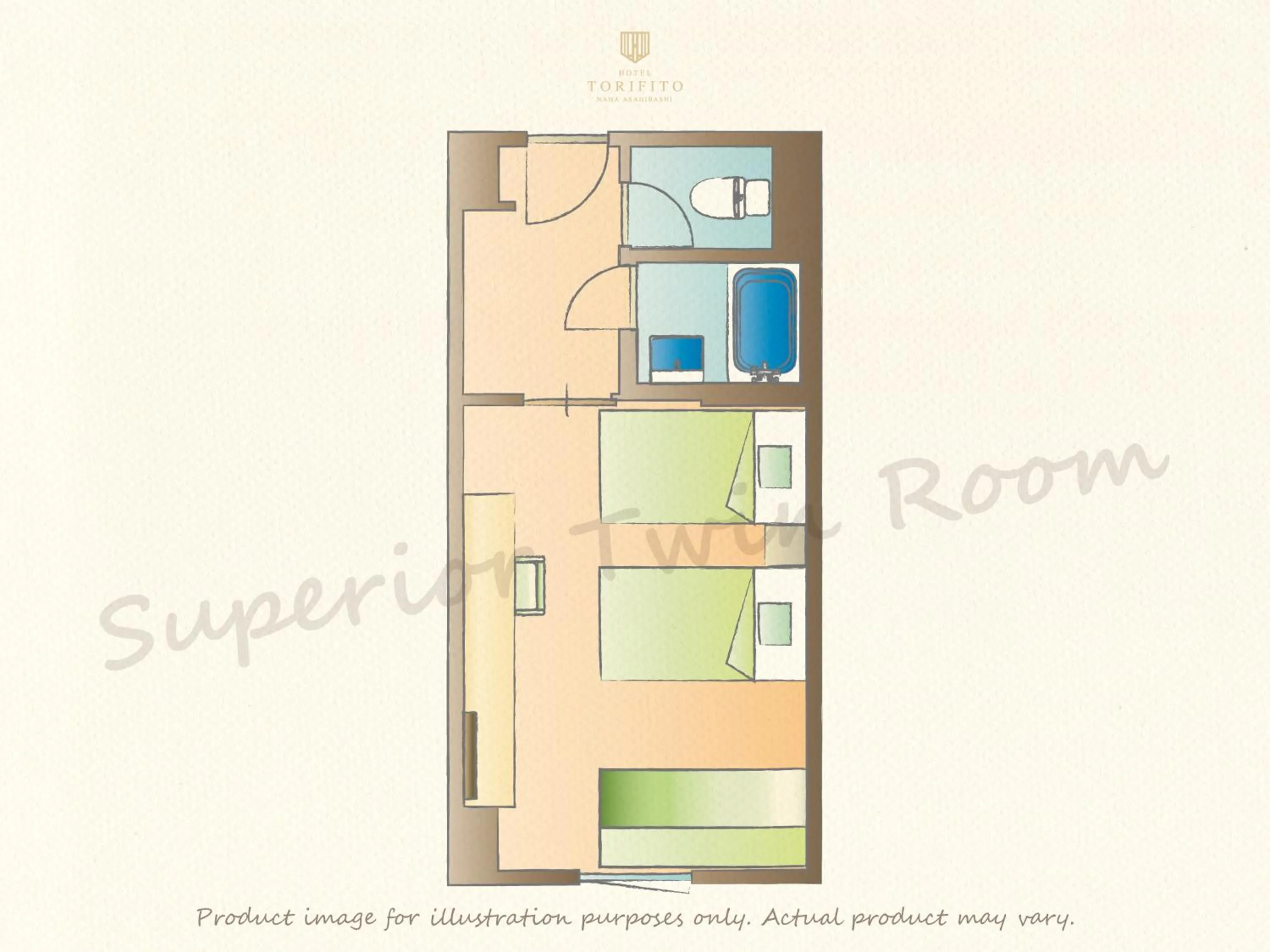 Floor plan in Hotel Torifito Naha Asahibashi