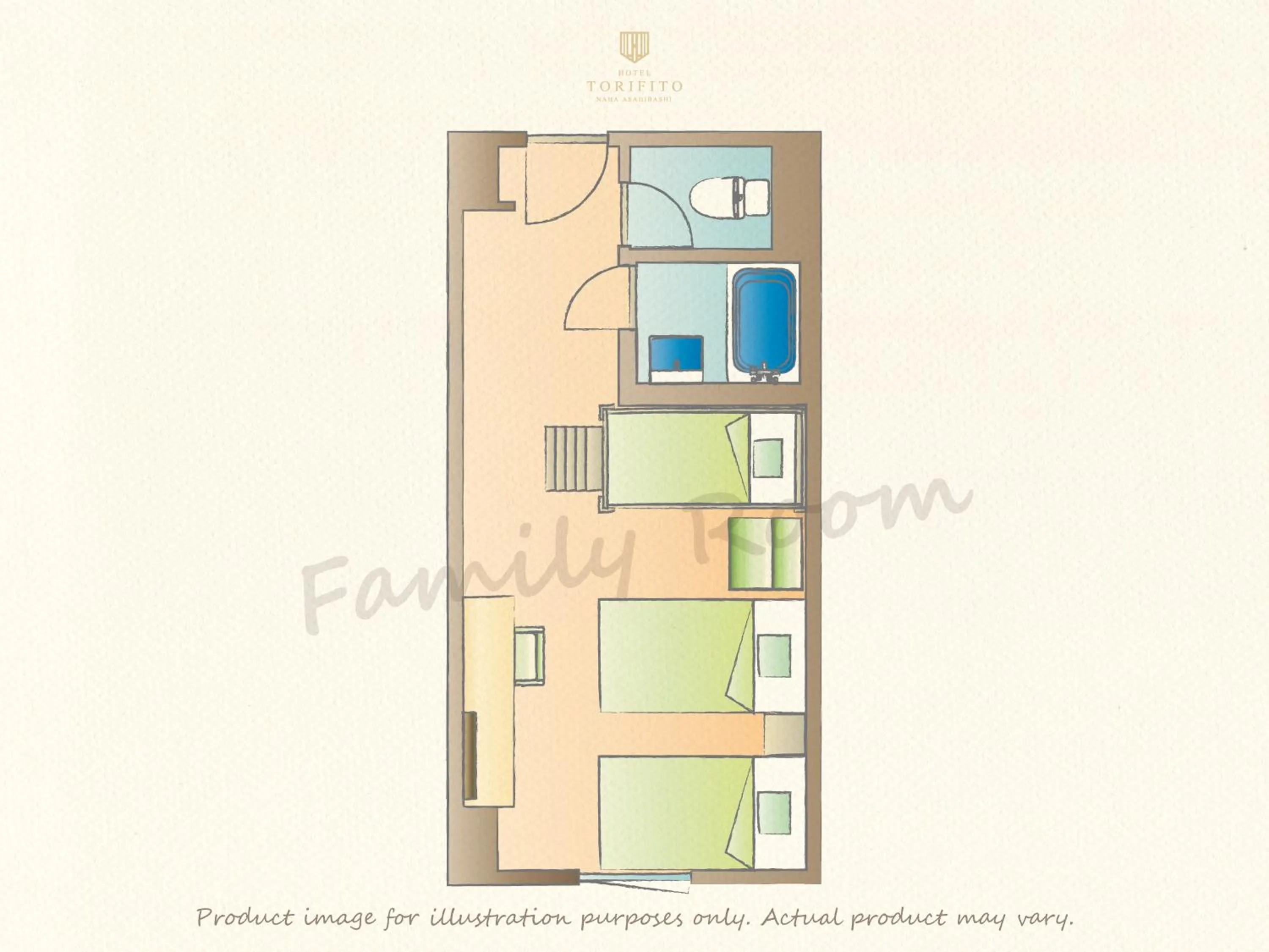 Floor plan in Hotel Torifito Naha Asahibashi