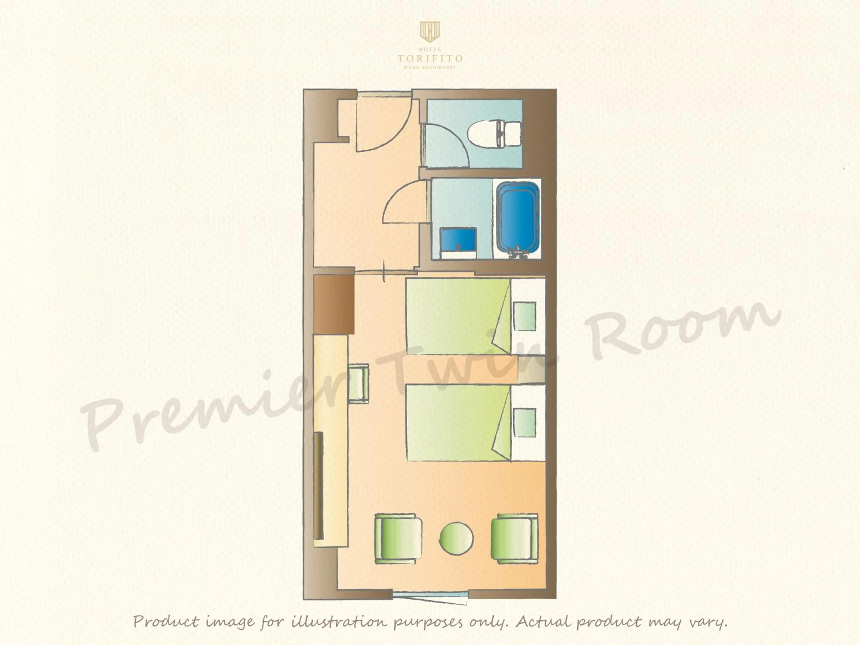 Floor plan in Hotel Torifito Naha Asahibashi