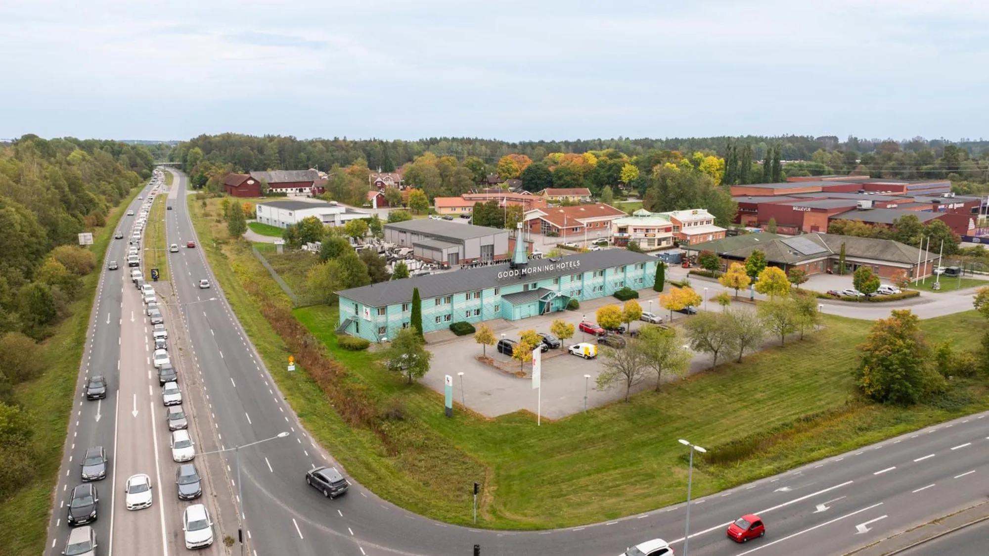 Bird's eye view in Good Morning Västerås