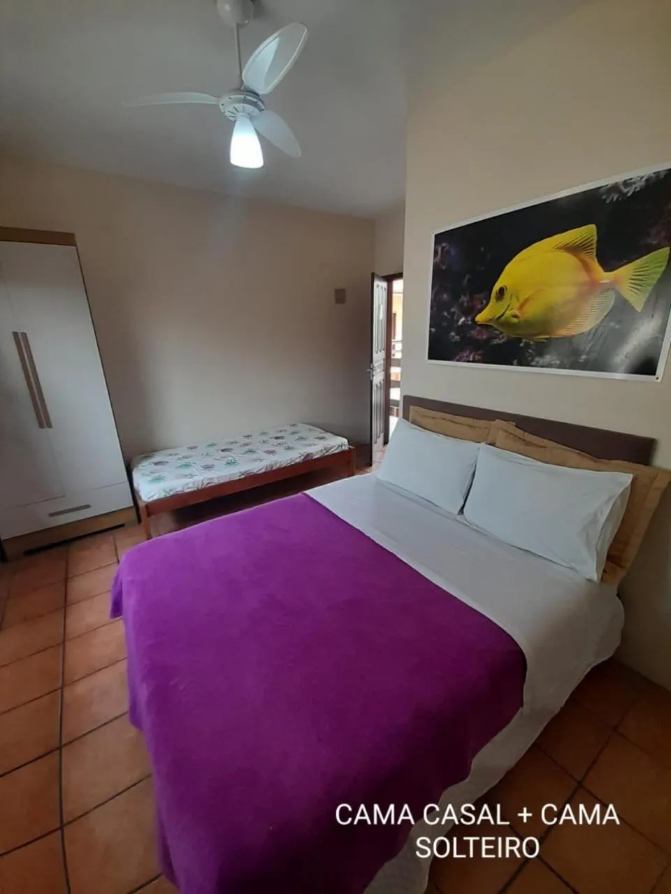 Bed in Pousada Água da Fonte