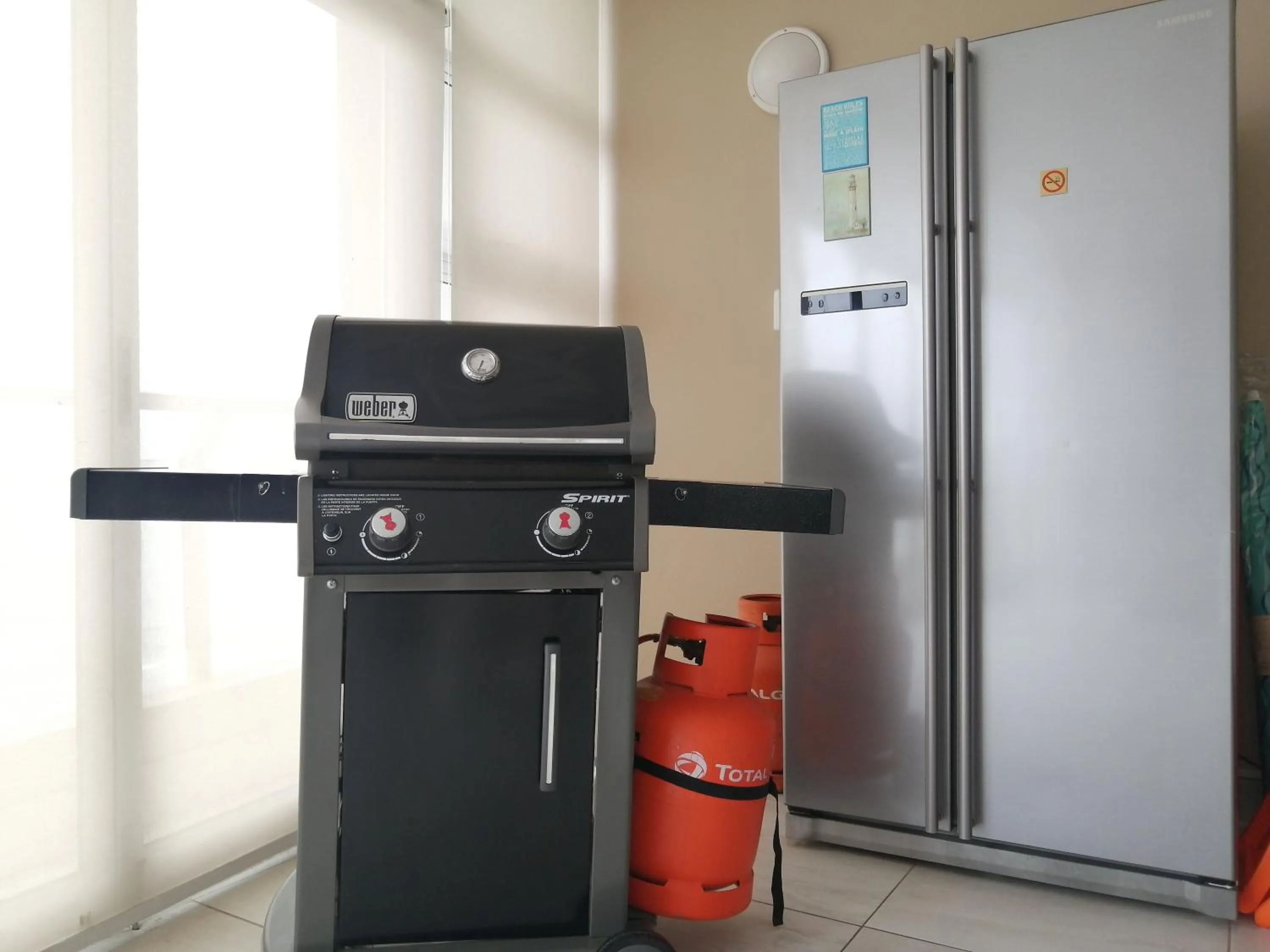 BBQ facilities in 2-bedroom Sea View Apartments