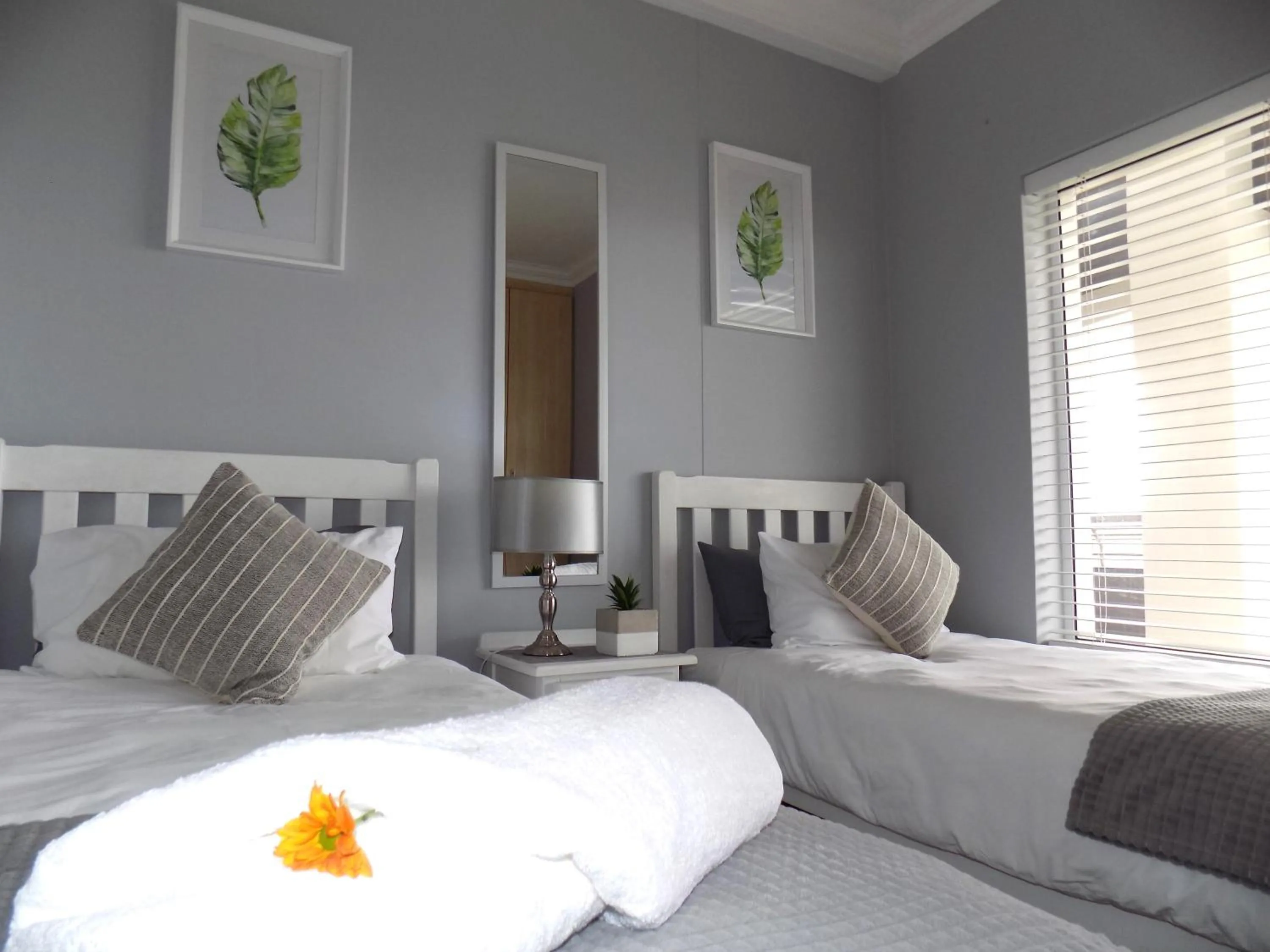 Bed in 2-bedroom Sea View Apartments