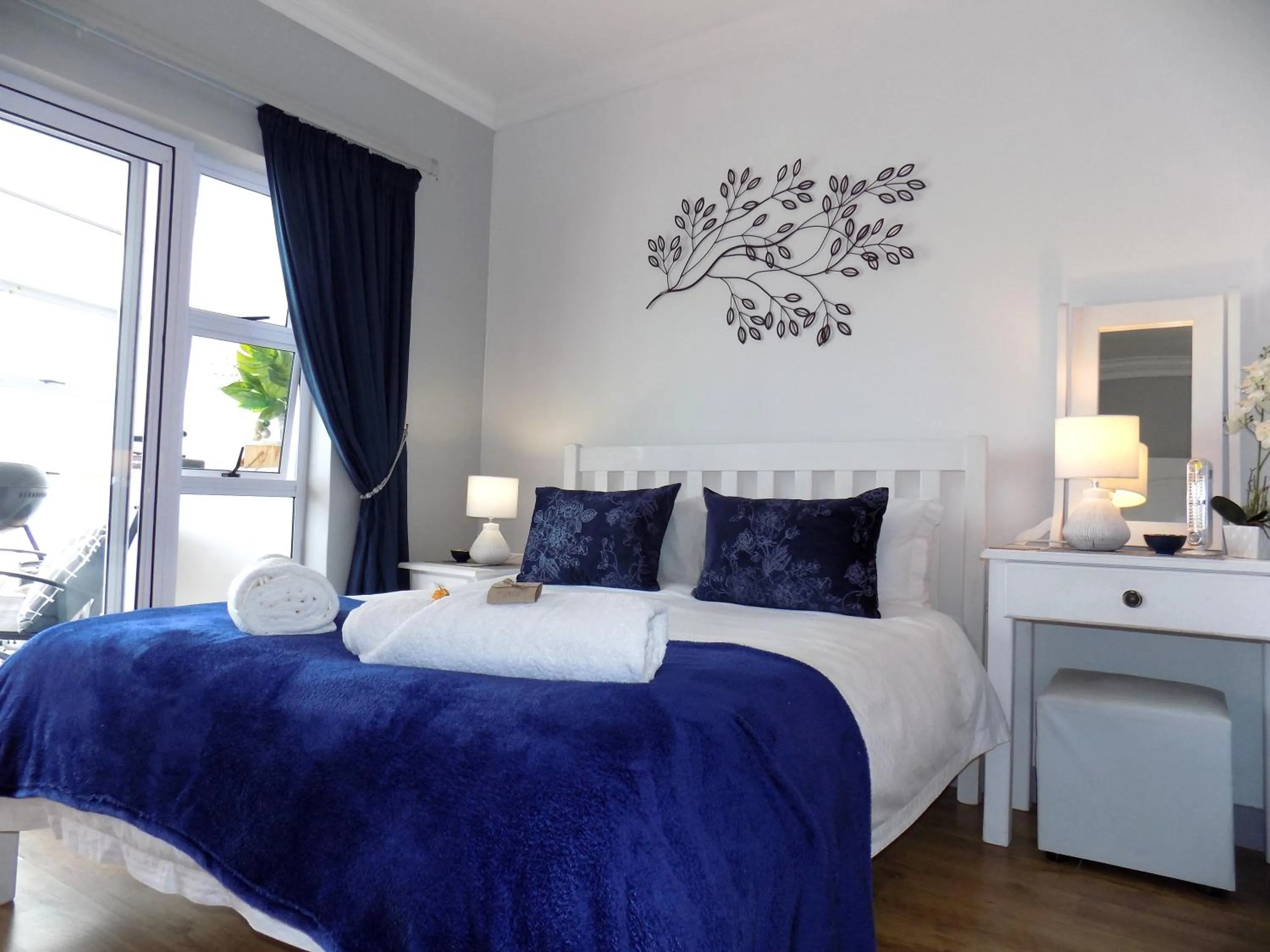 Bed in 2-bedroom Sea View Apartments