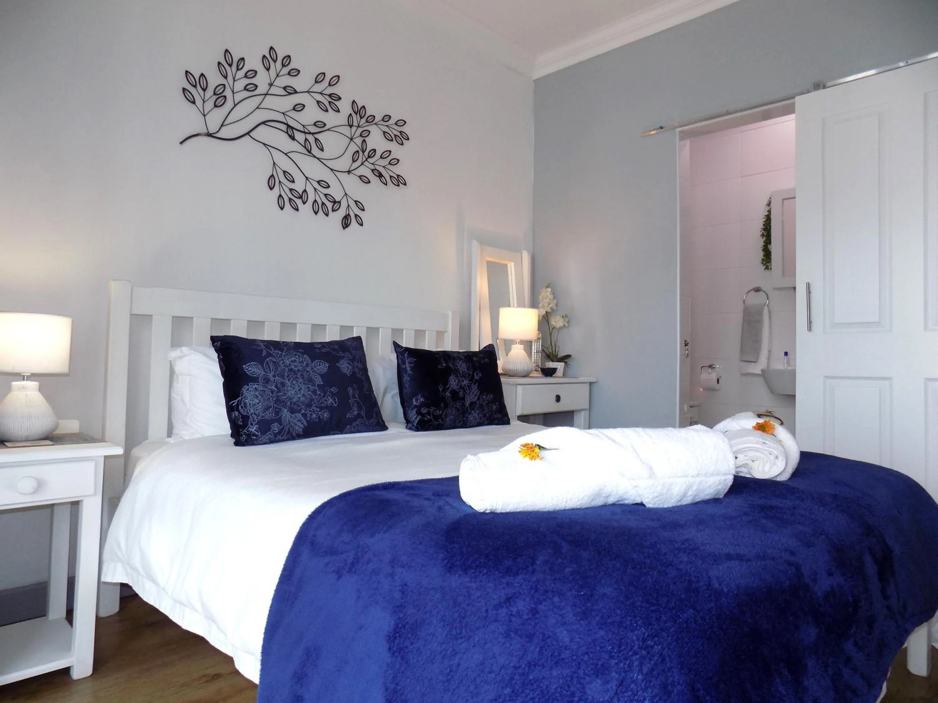 Bed in 2-bedroom Sea View Apartments