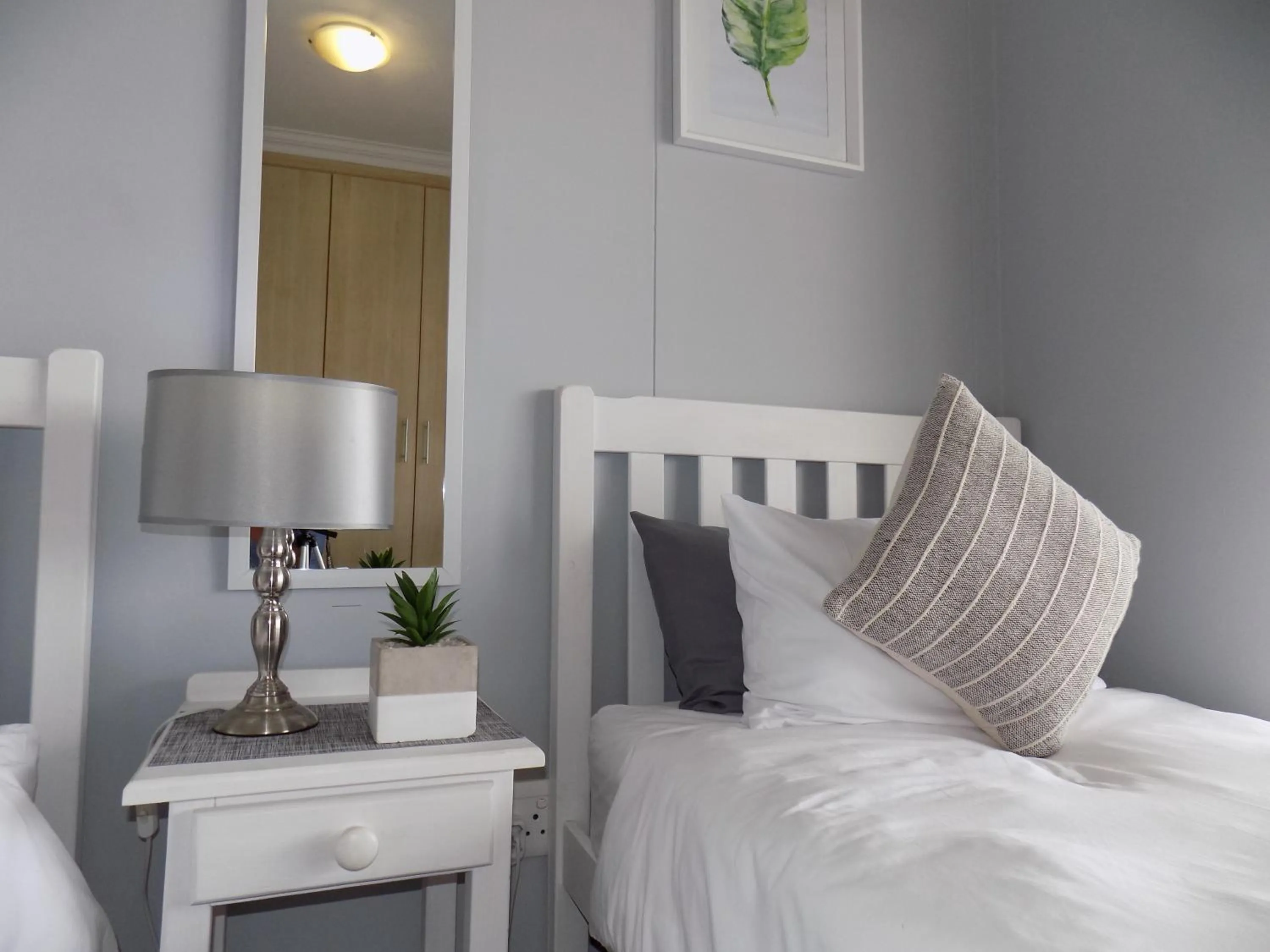 Bed in 2-bedroom Sea View Apartments