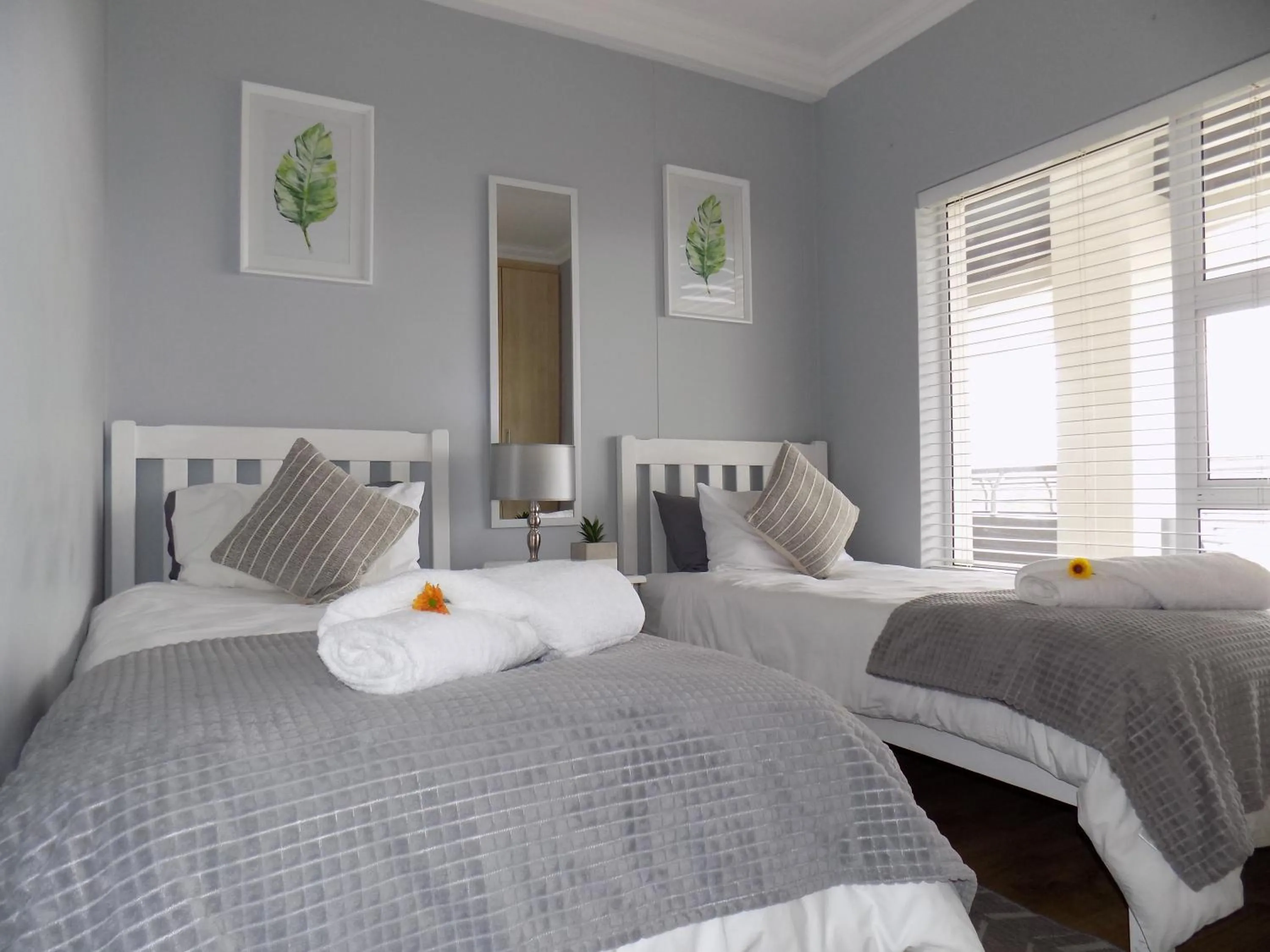 Bed in 2-bedroom Sea View Apartments