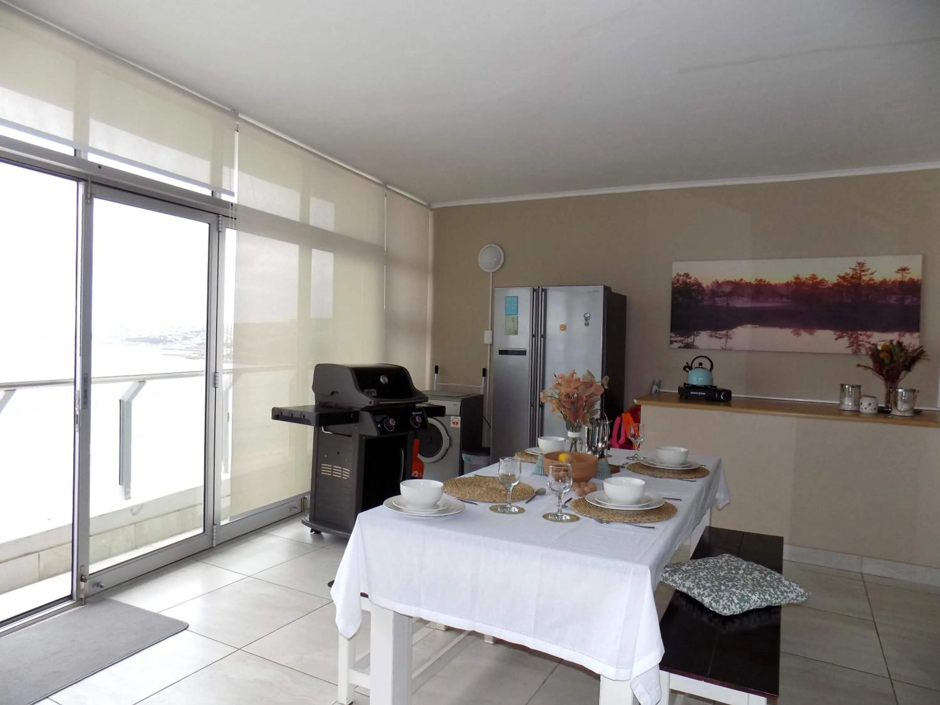 BBQ facilities in 2-bedroom Sea View Apartments