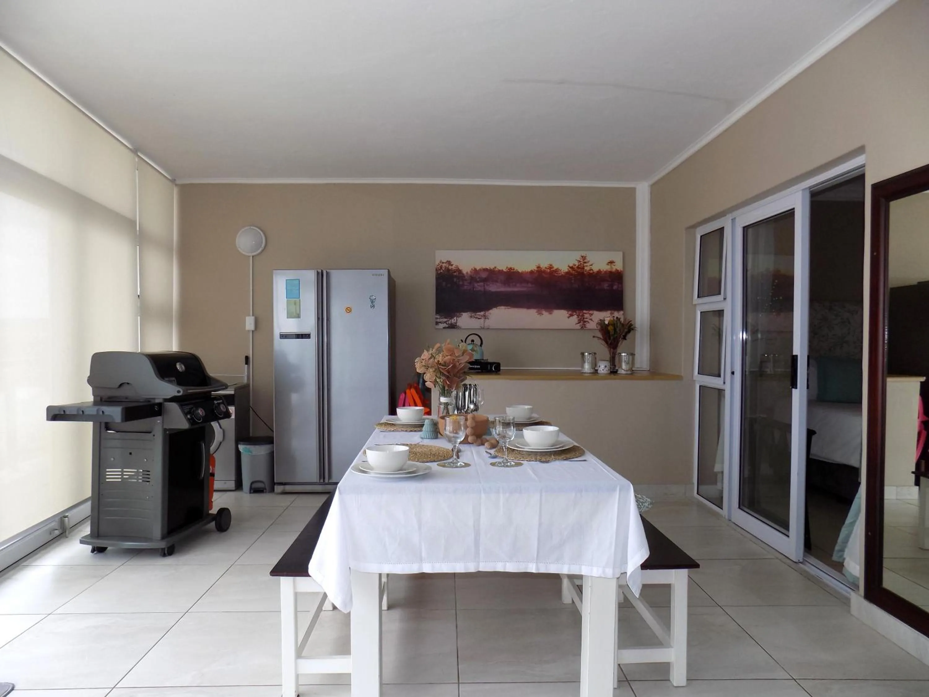 BBQ facilities in 2-bedroom Sea View Apartments