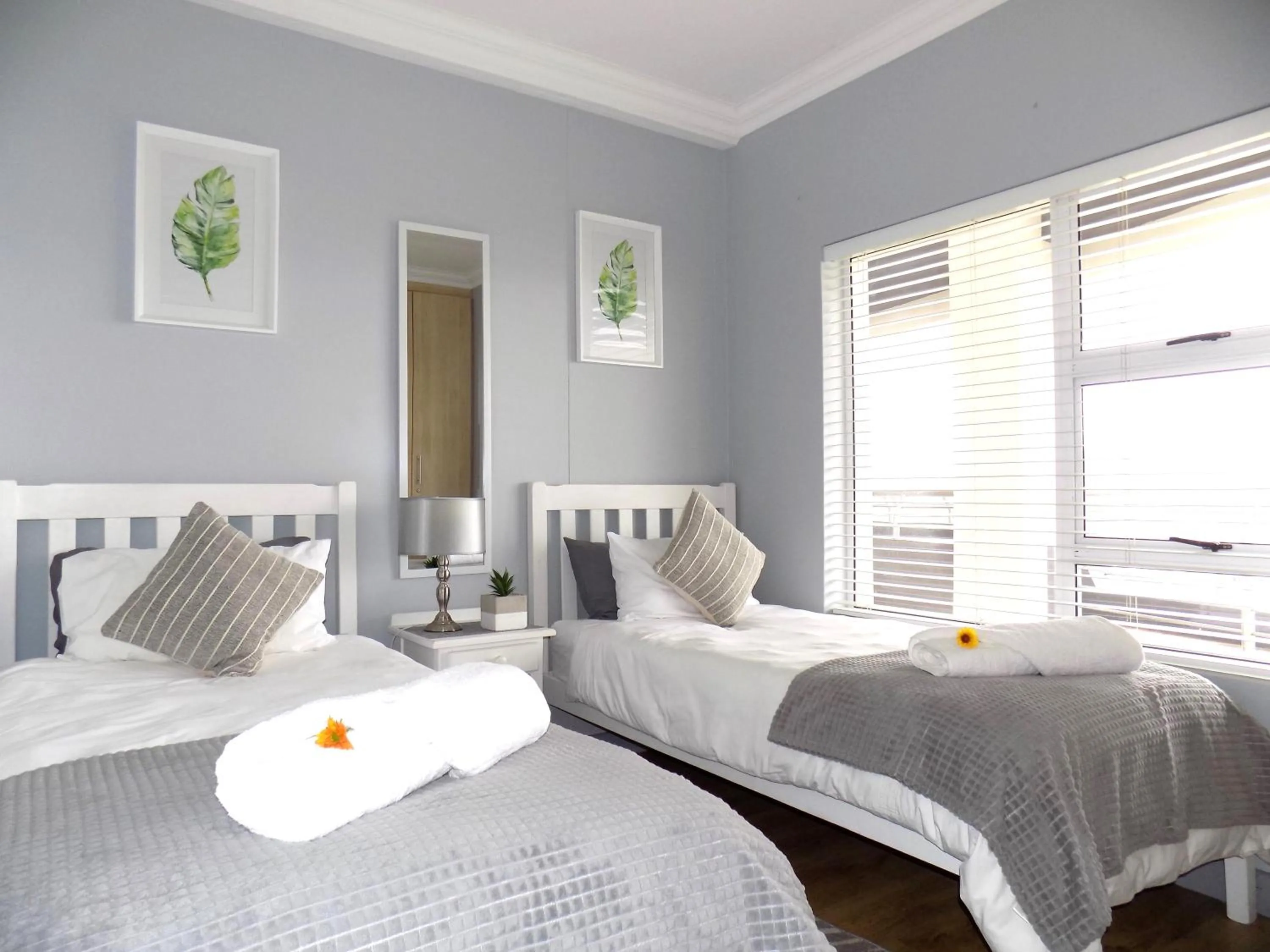 Bed in 2-bedroom Sea View Apartments