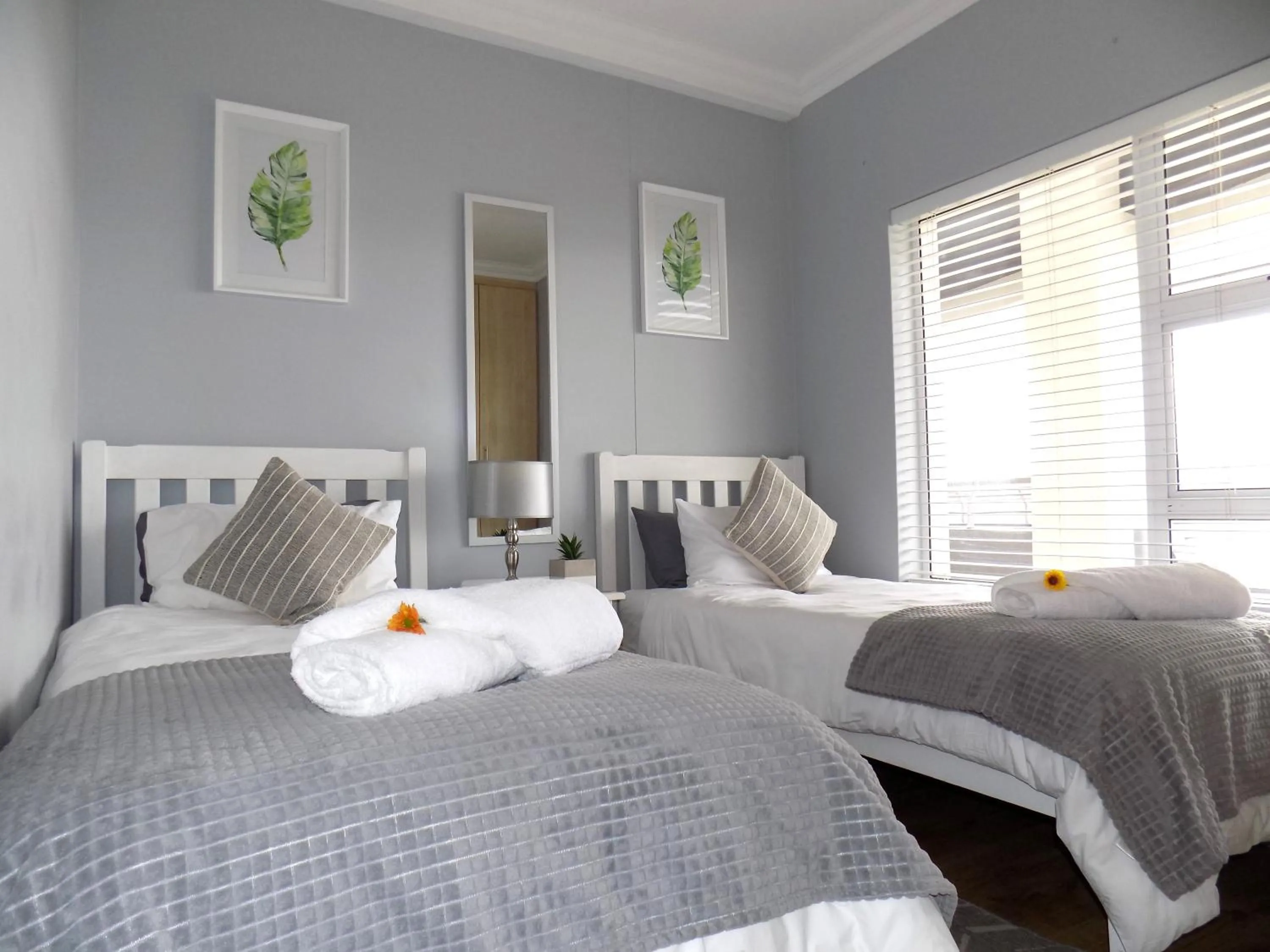 Bed in 2-bedroom Sea View Apartments