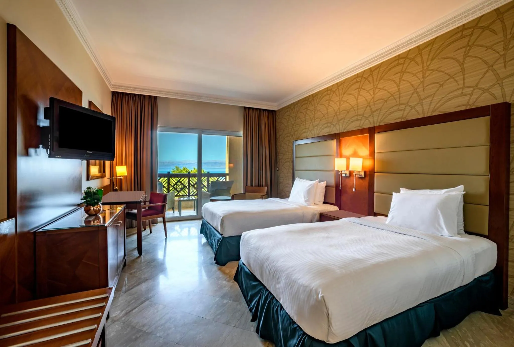 Photo of the whole room, Bed in Crowne Plaza Jordan Dead Sea Resort & Spa by IHG