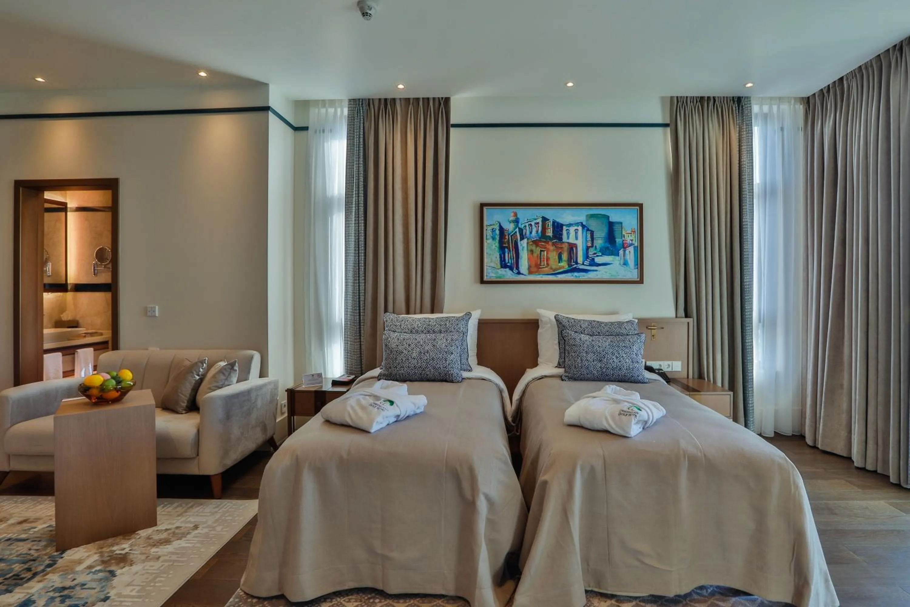 Bed in Dreamland Golf Hotel Baku