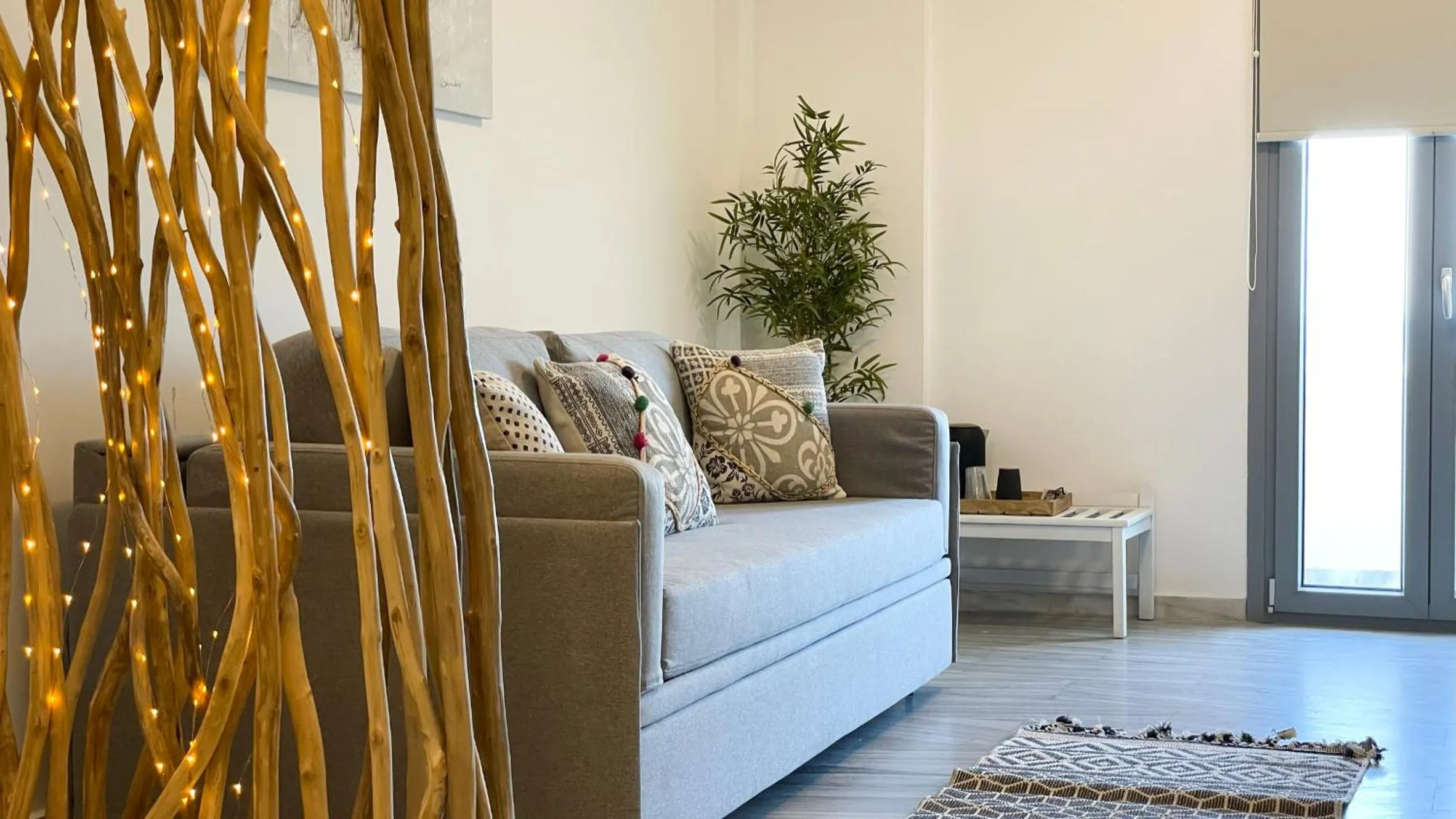 Living room in Hermoso Luxury Suites