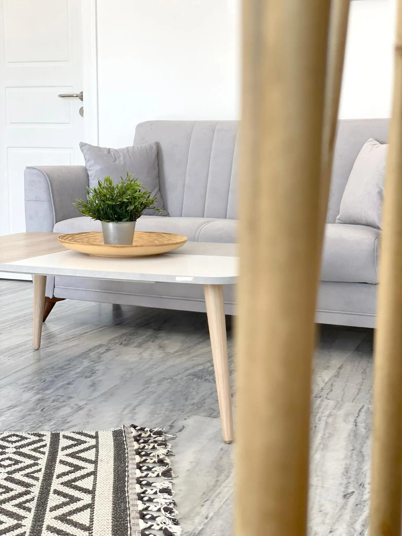 Living room in Hermoso Luxury Suites