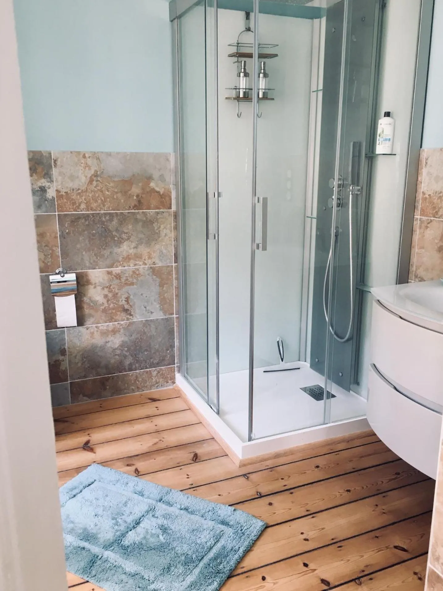 Shower in LES CHAMBRES D'HOTES DU PALAIS