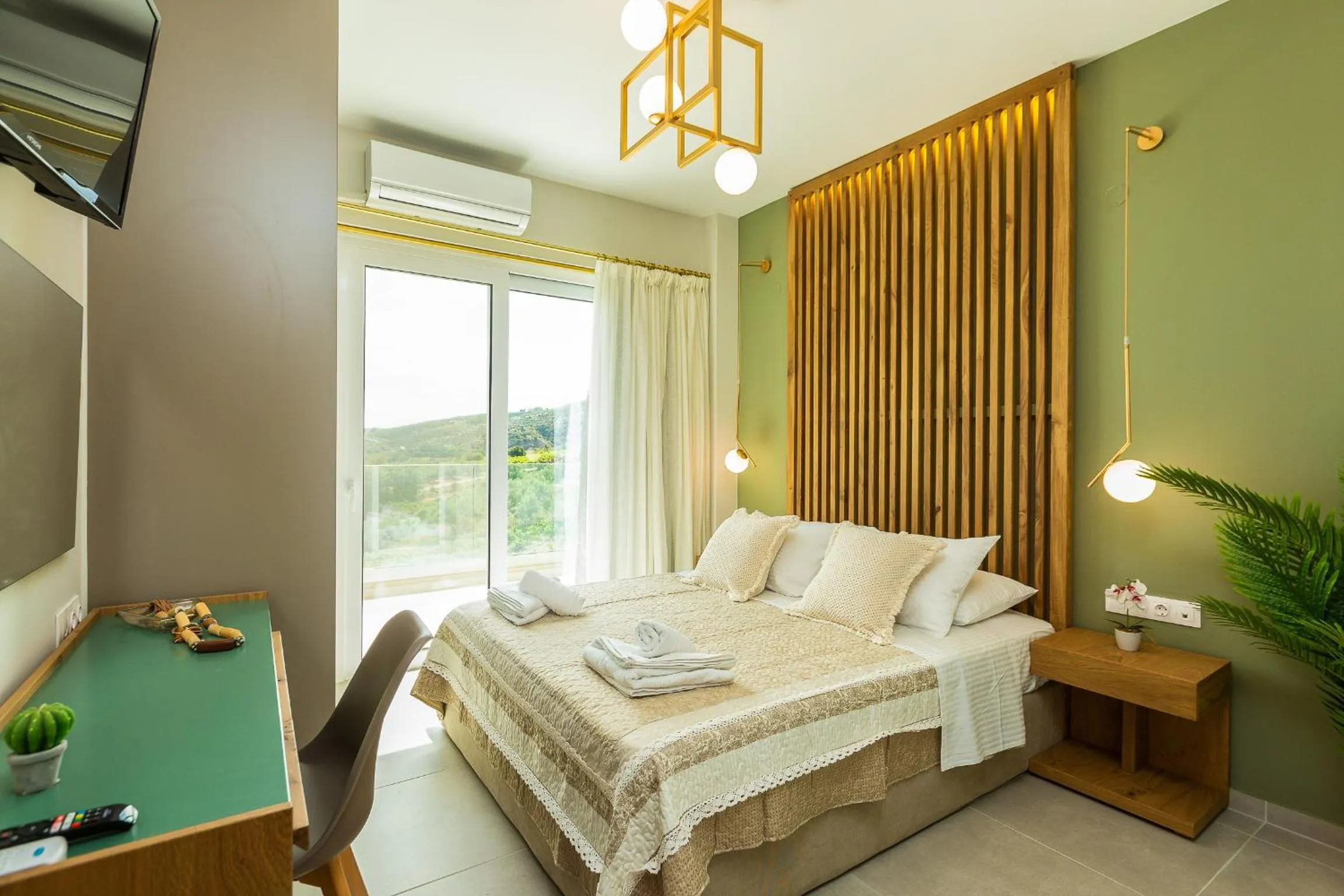 Bedroom, Bed in Vigla Suites