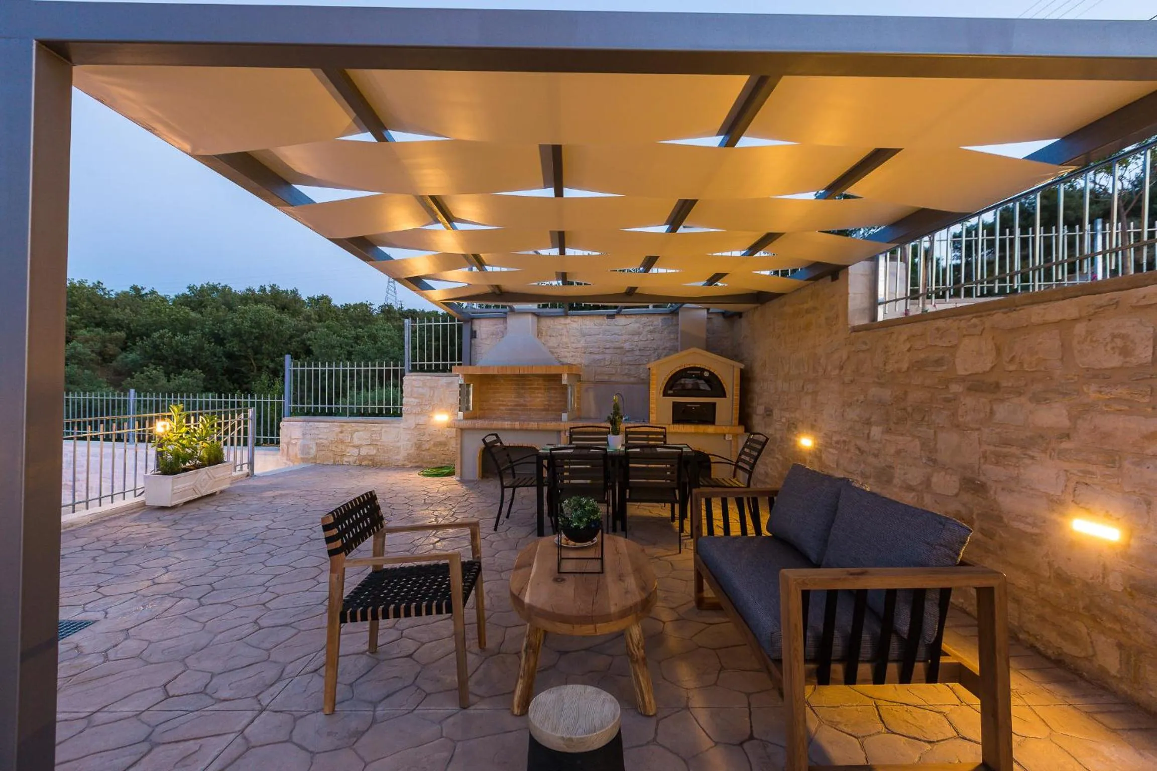 Patio in Vigla Suites