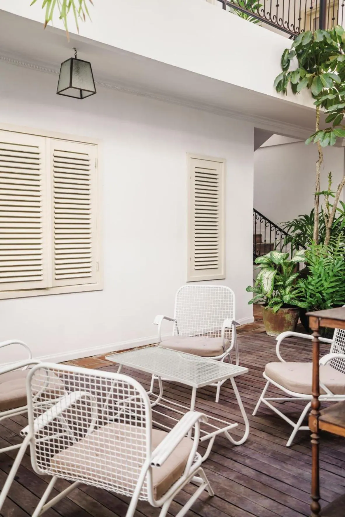 Seating area in Brown Feather Hotel
