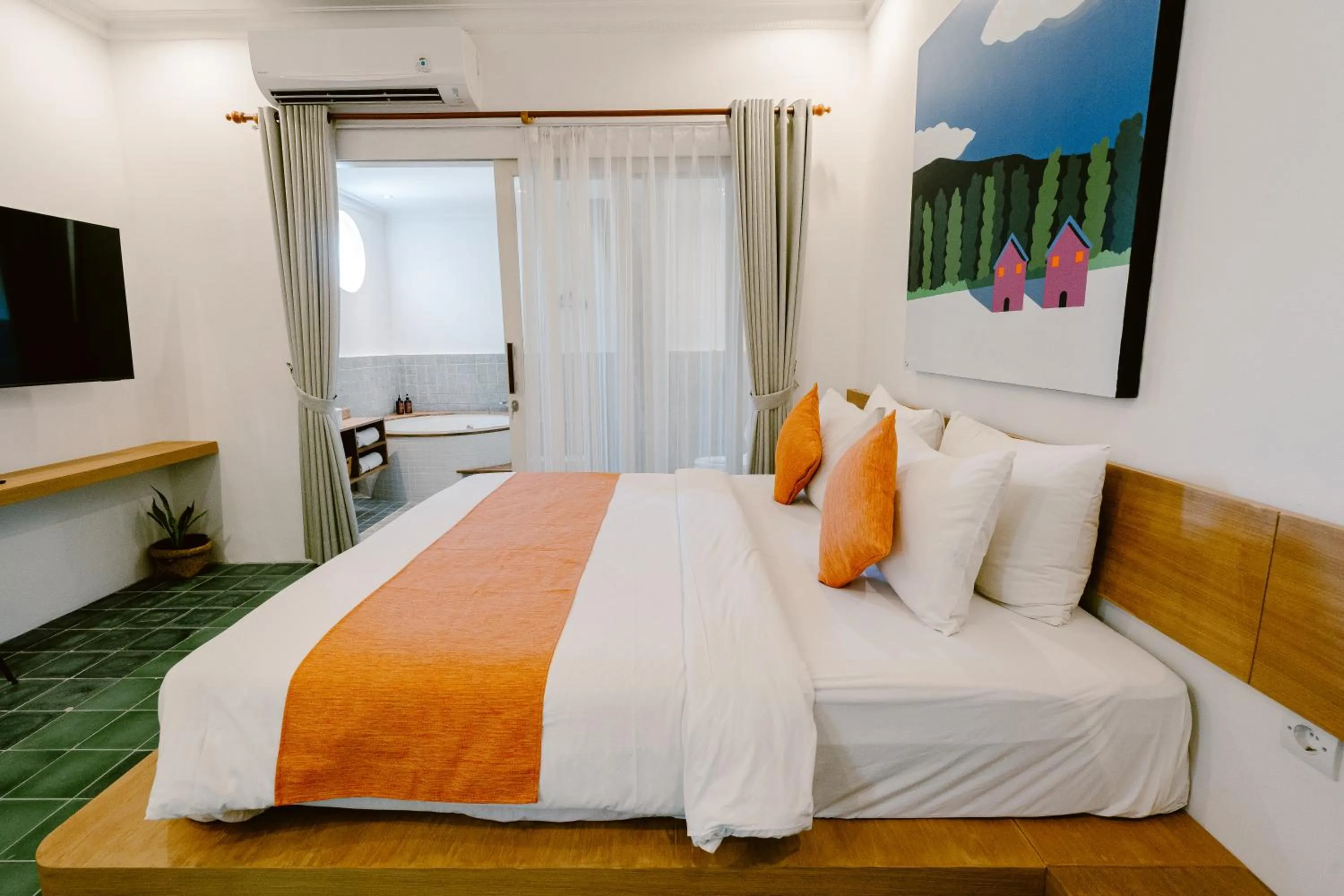 Bed in Brown Feather Hotel