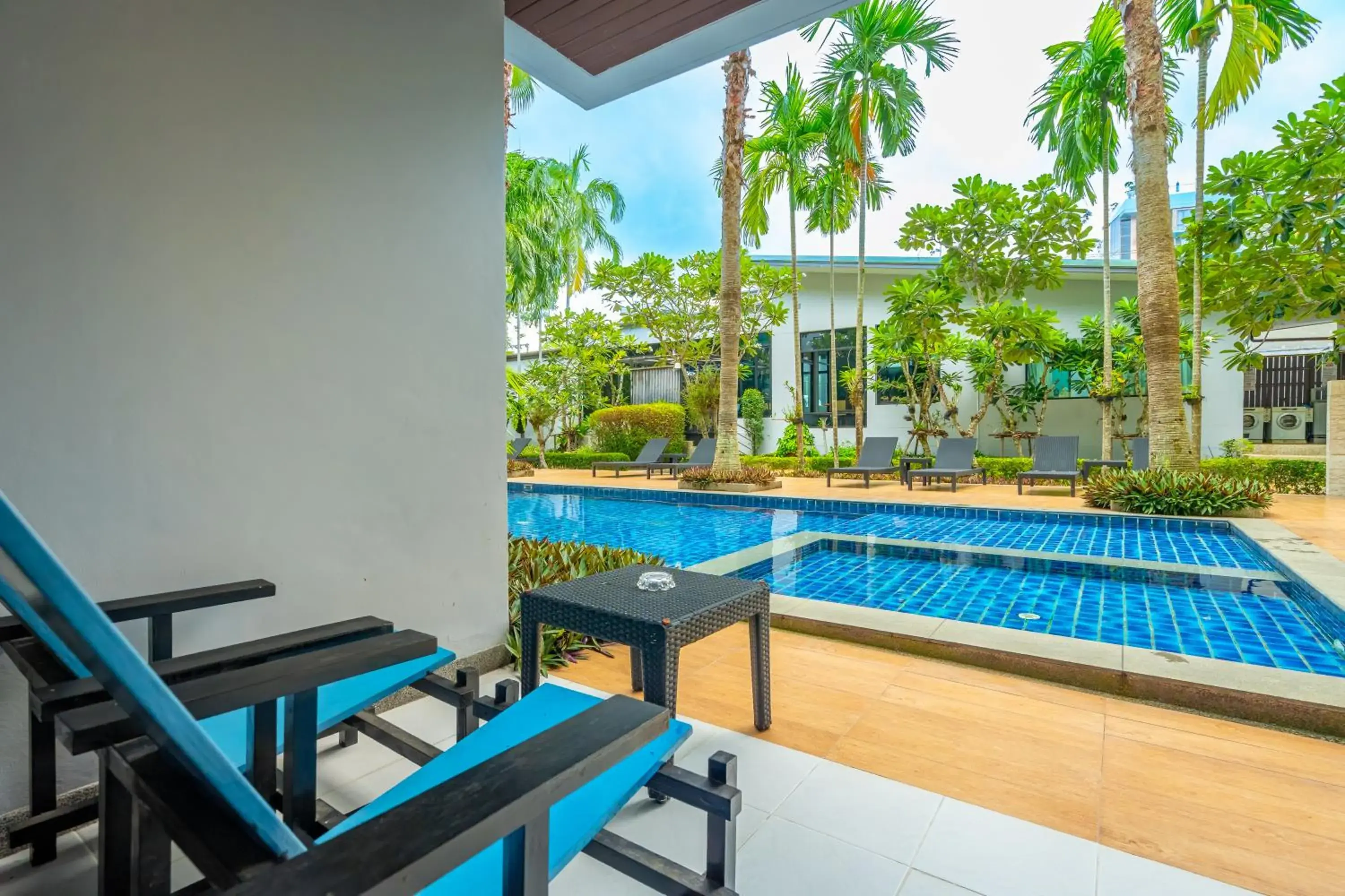 Pool view in Anchan Boutique Hotel Pool view in Anchan Boutique Hotel