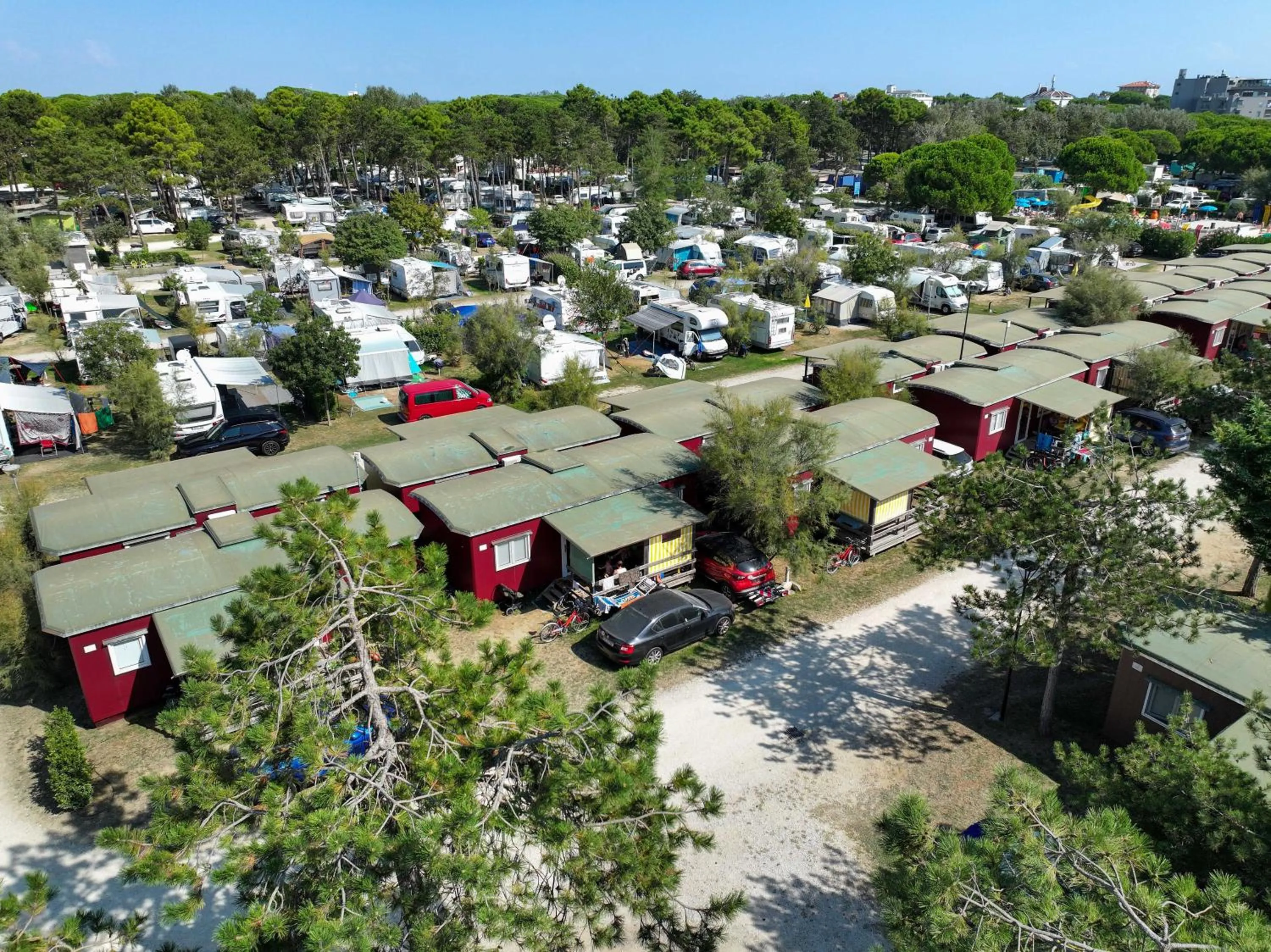 Bird's eye view in Camping Lido