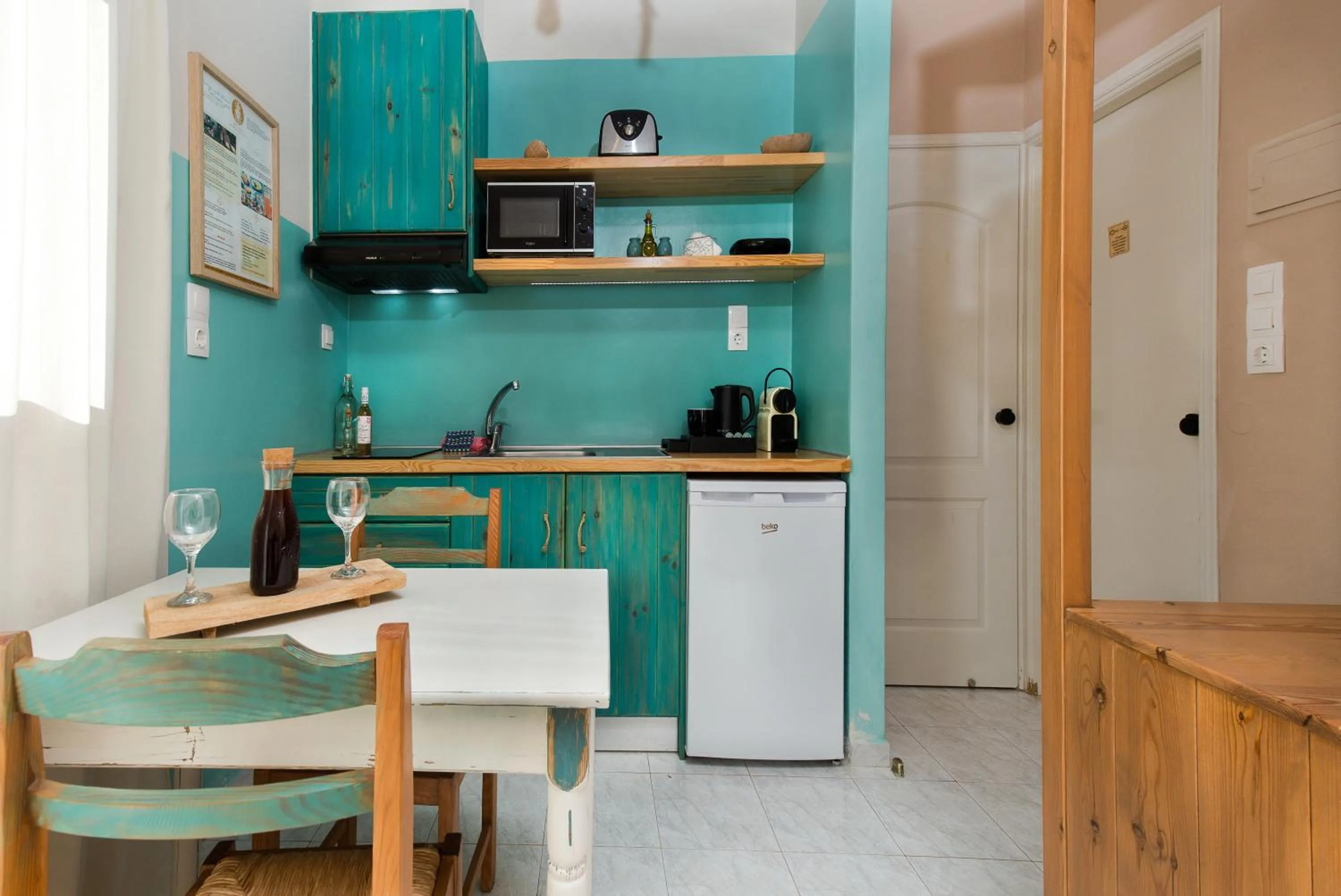 Kitchen or kitchenette in Arodamos Studios & Apts