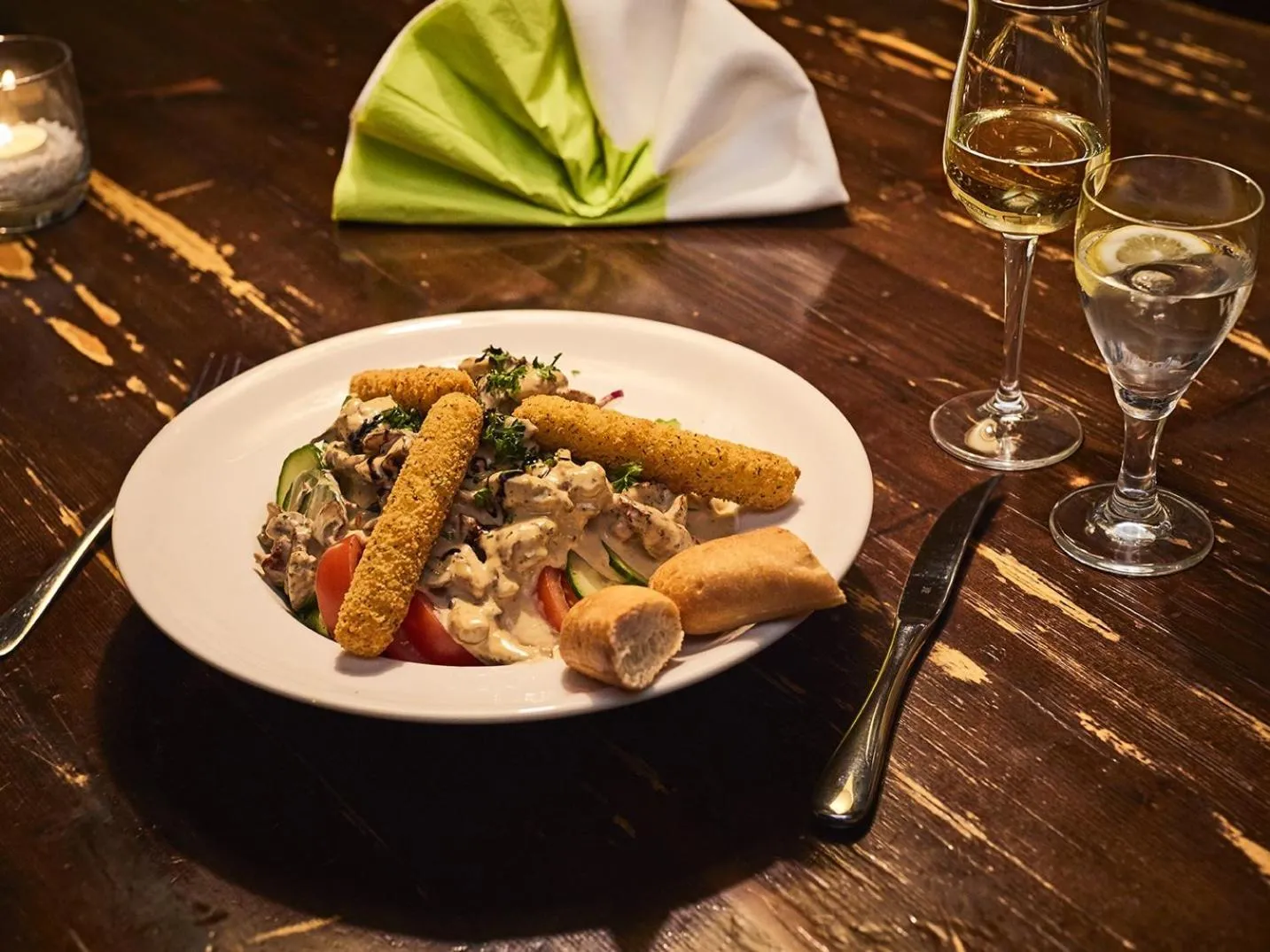 Food and drinks in Pension Rüssel-Pub