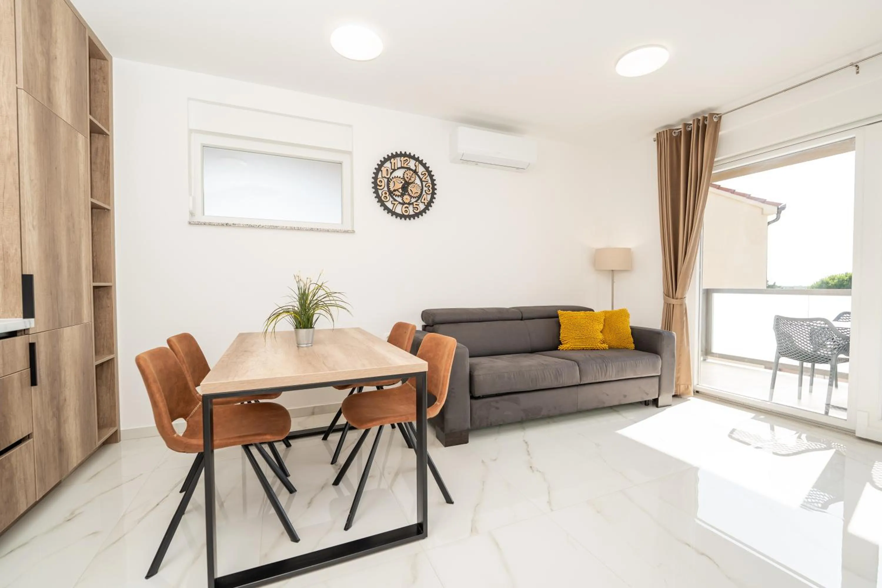Living room in Poolside Hideout Apartments