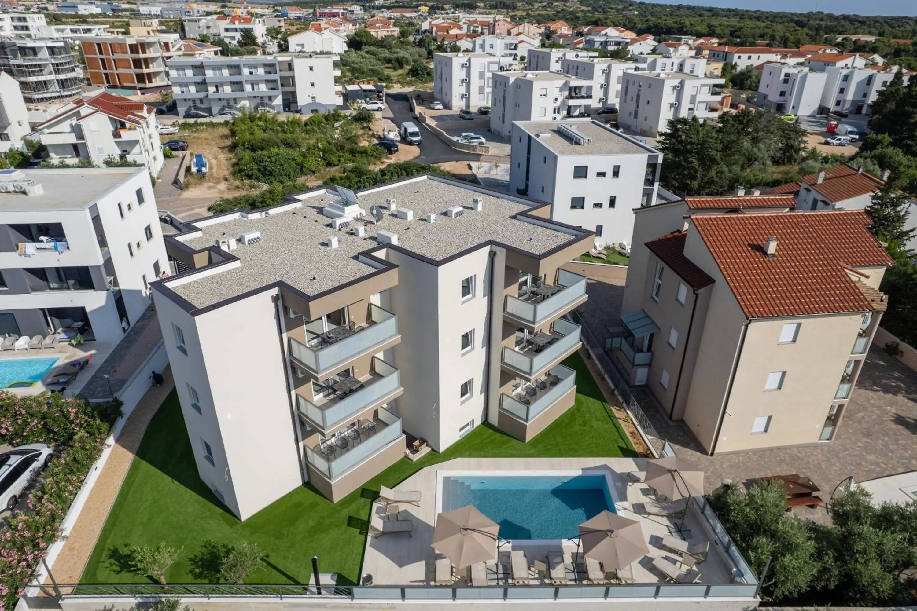 Property building in Poolside Hideout Apartments