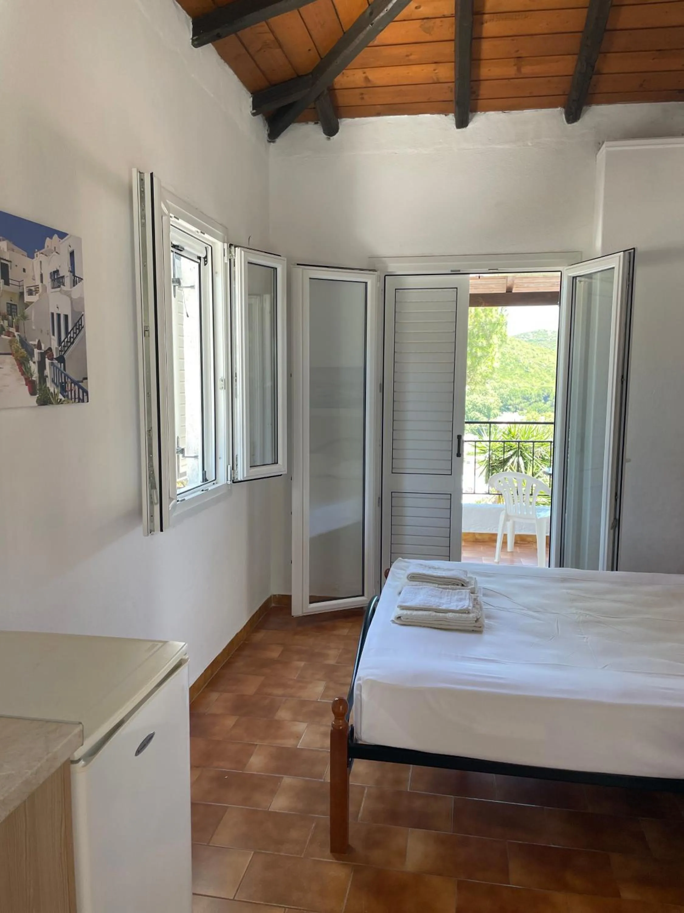 Bed in Villa Elpiniki