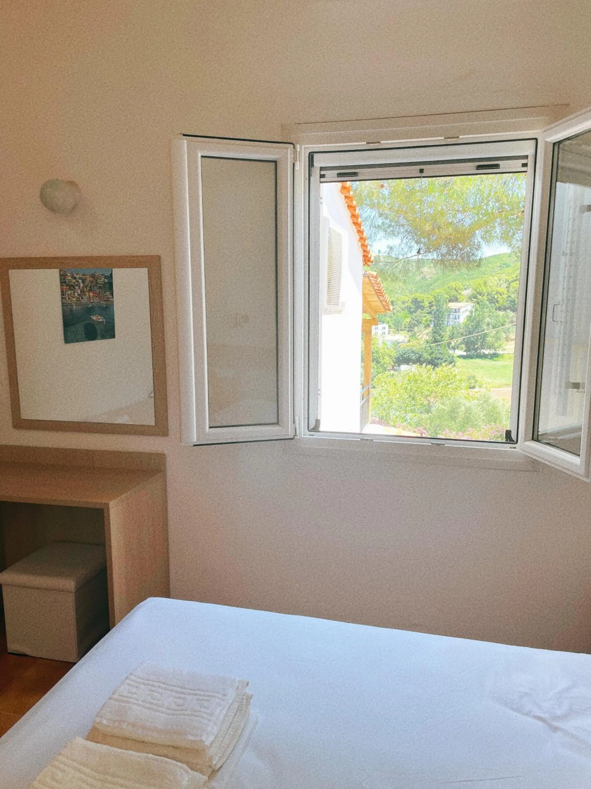 Bed in Villa Elpiniki