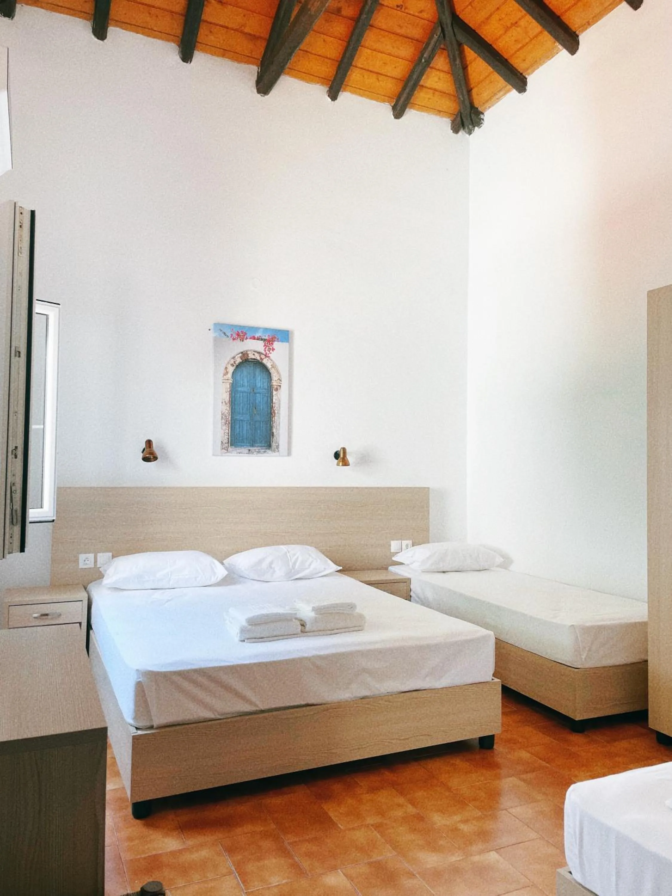 Bed in Villa Elpiniki