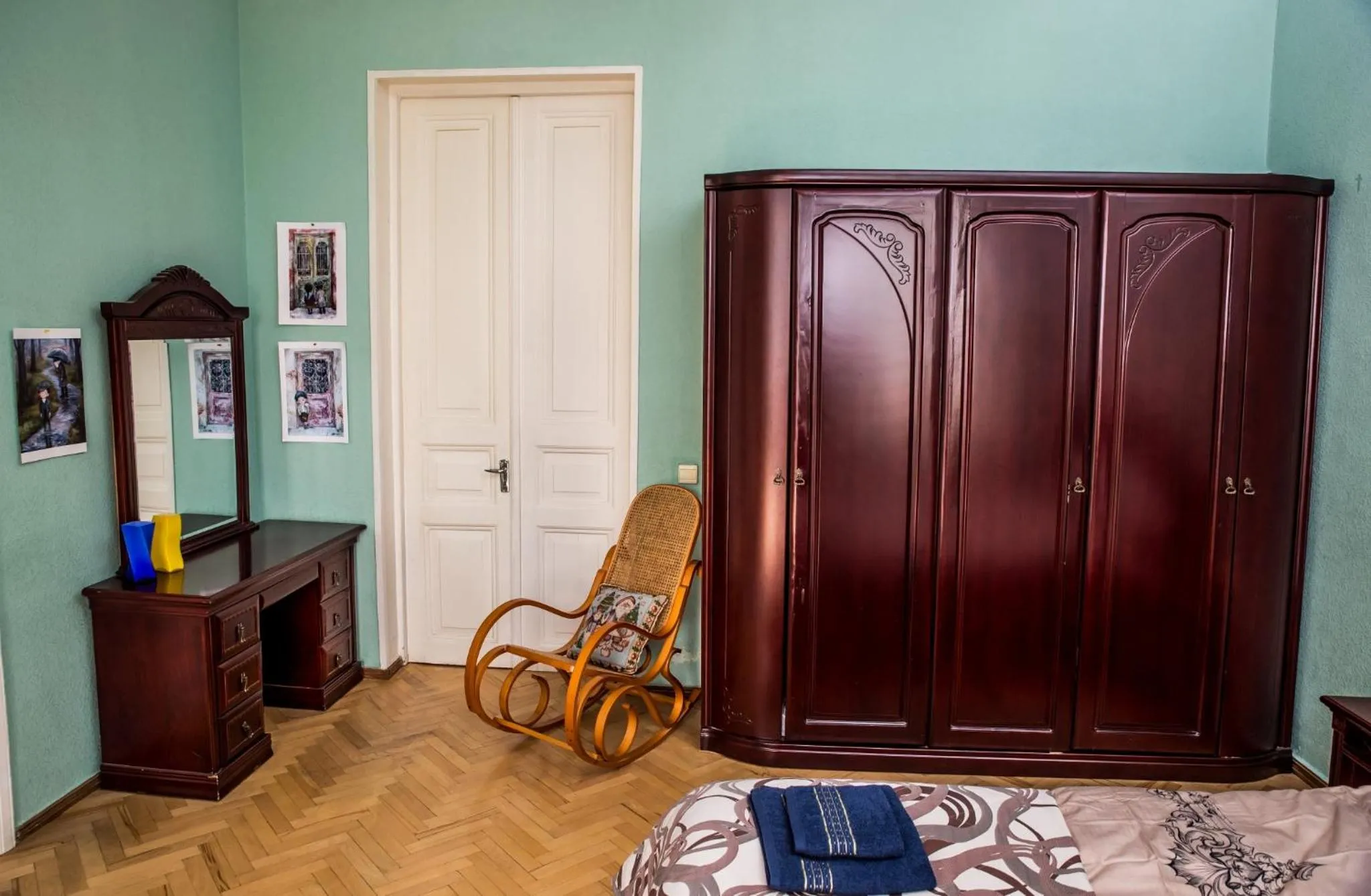 Bedroom in Gold District Apartment