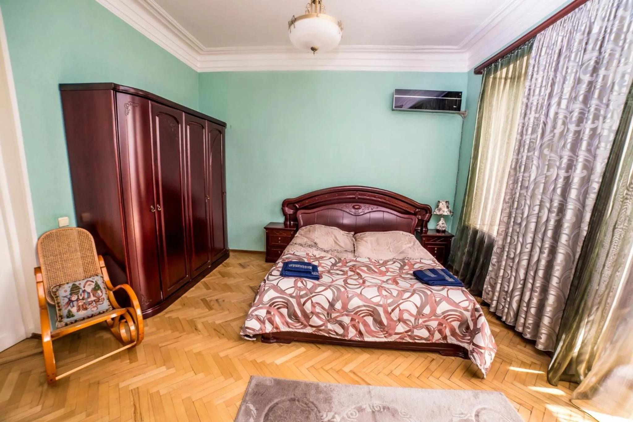 Bedroom, Bed in Gold District Apartment