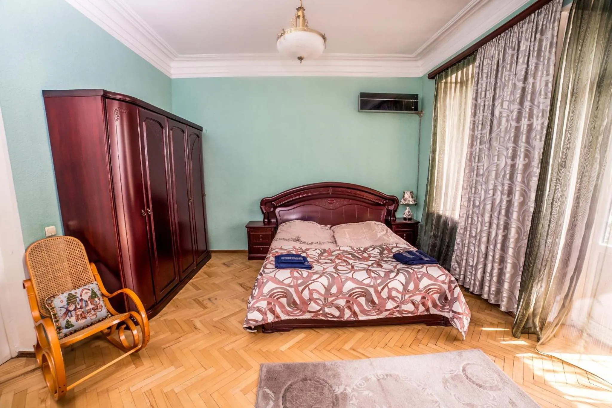 Bedroom, Bed in Gold District Apartment