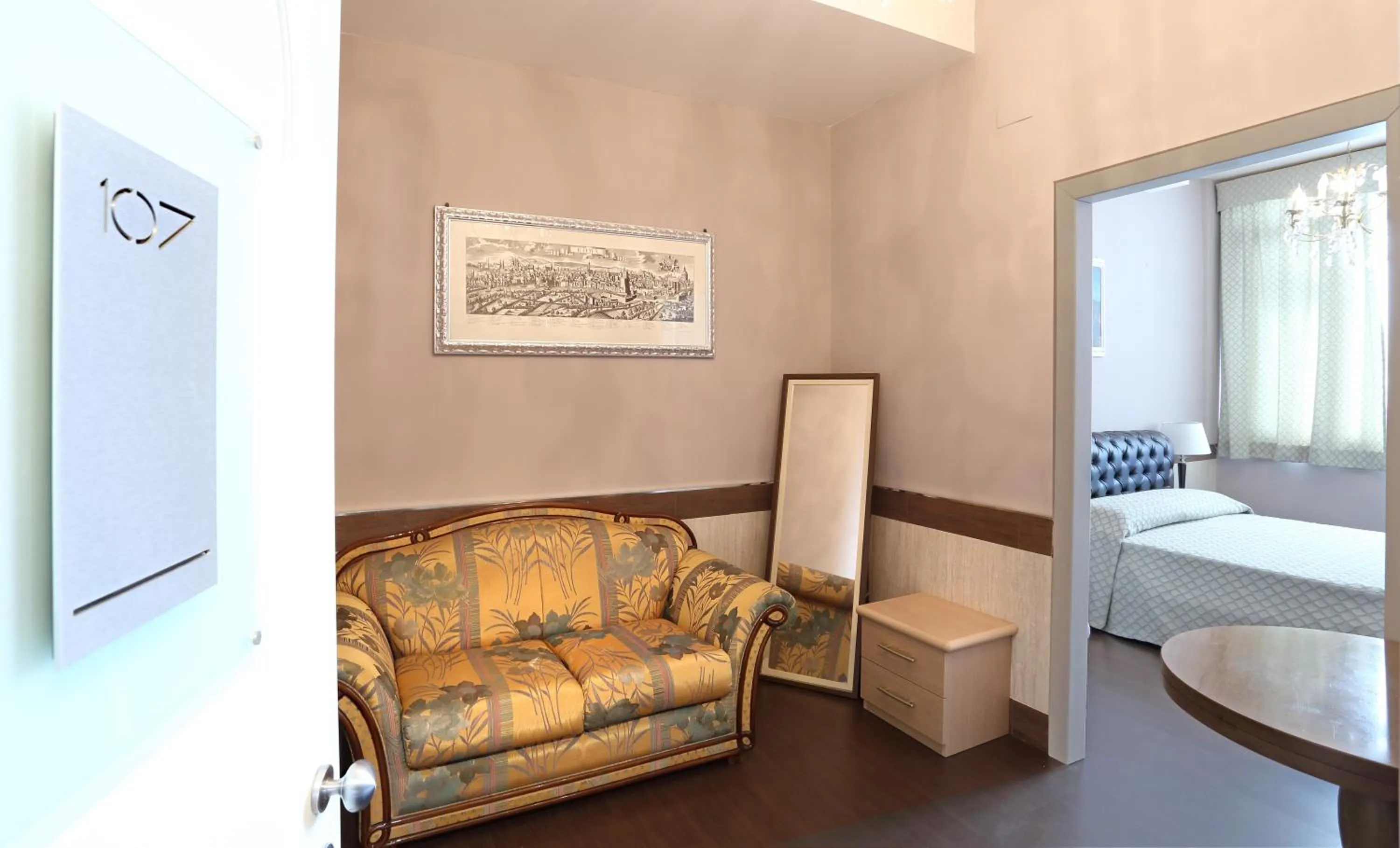 Bed in Hotel San Valentino