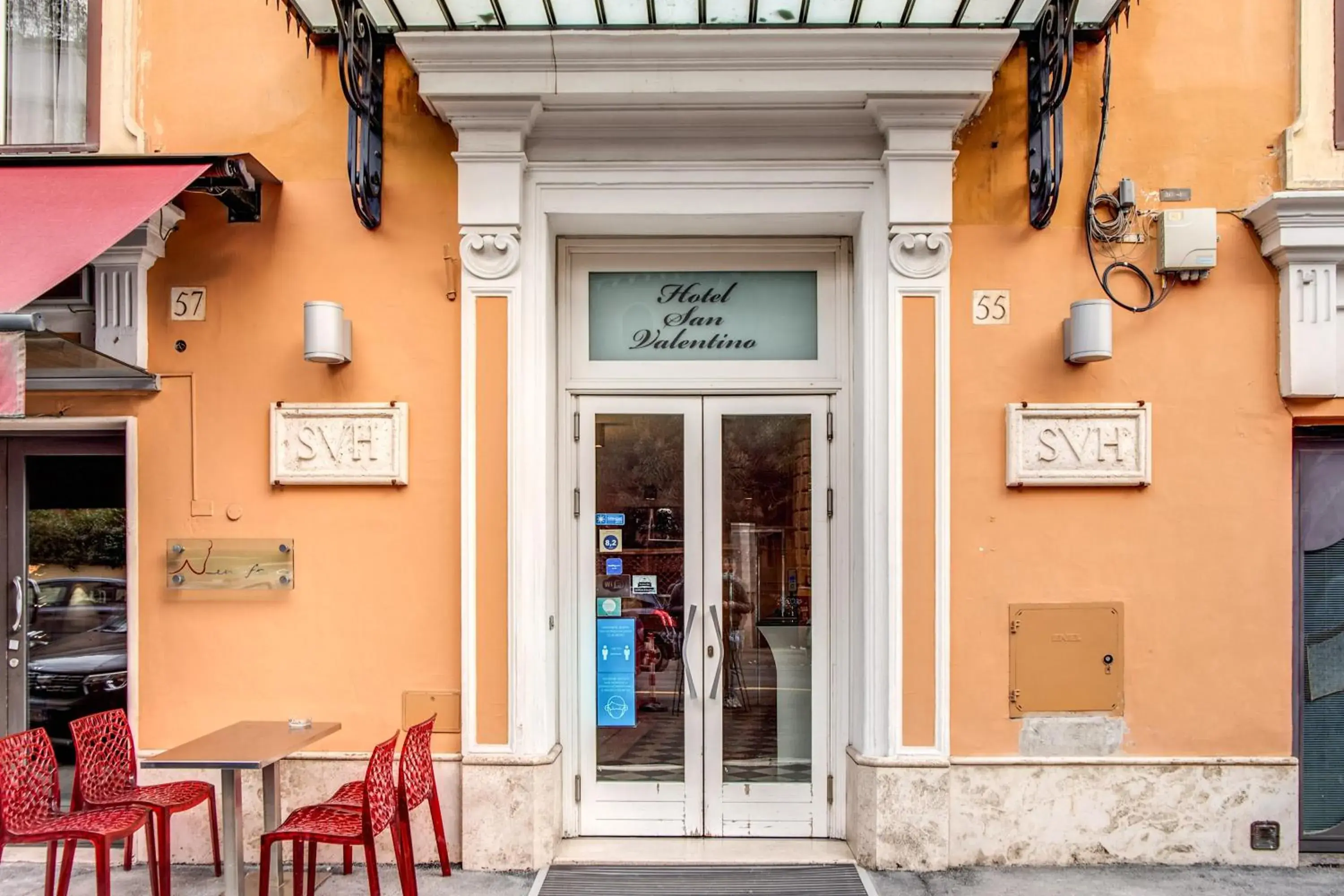 Property building in Hotel San Valentino Property building in Hotel San Valentino