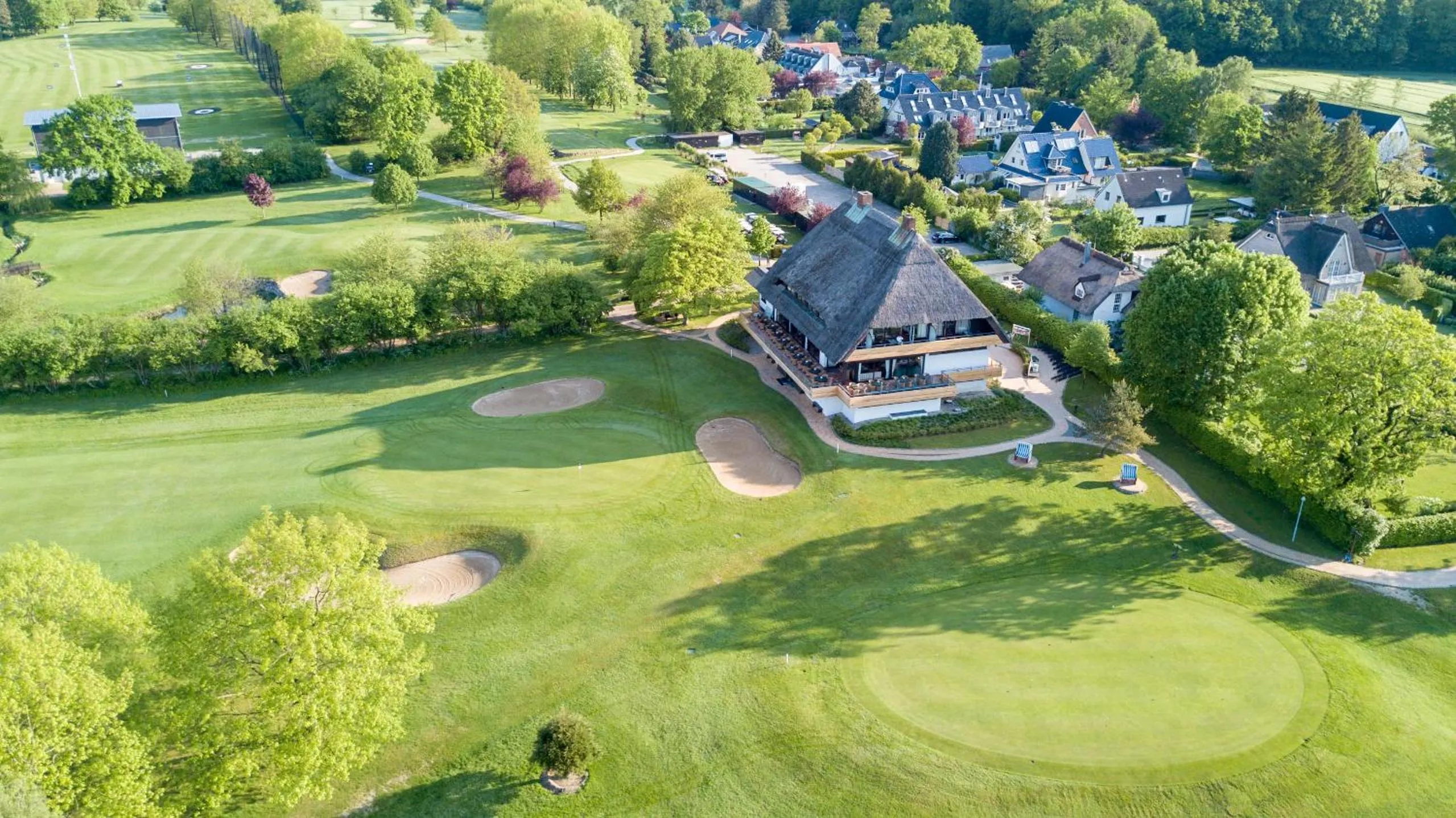 Bird's eye view in Strandgrün Golf- & Spa Resort