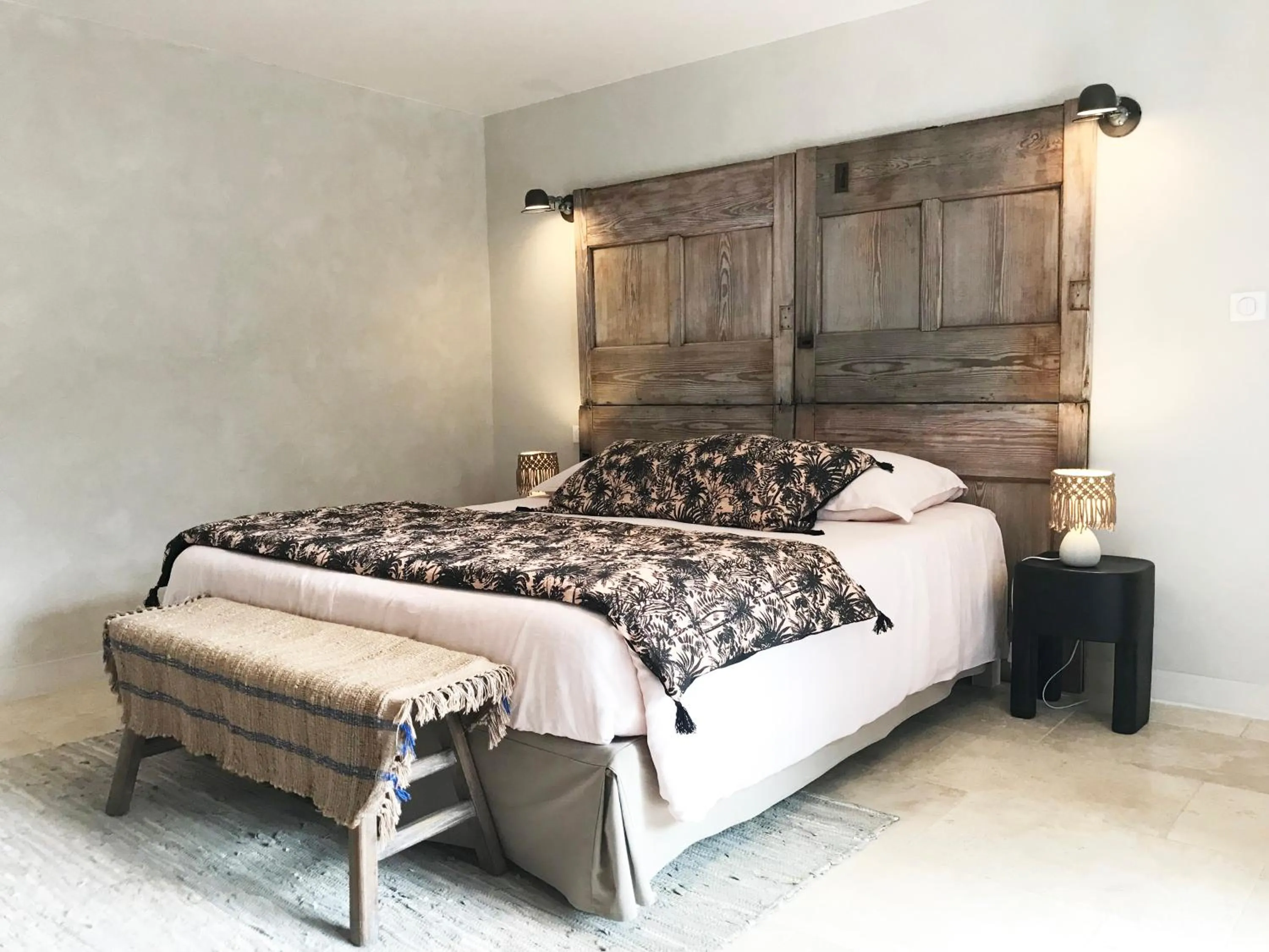 Patio, Bed in Bastide Nomade - guest house