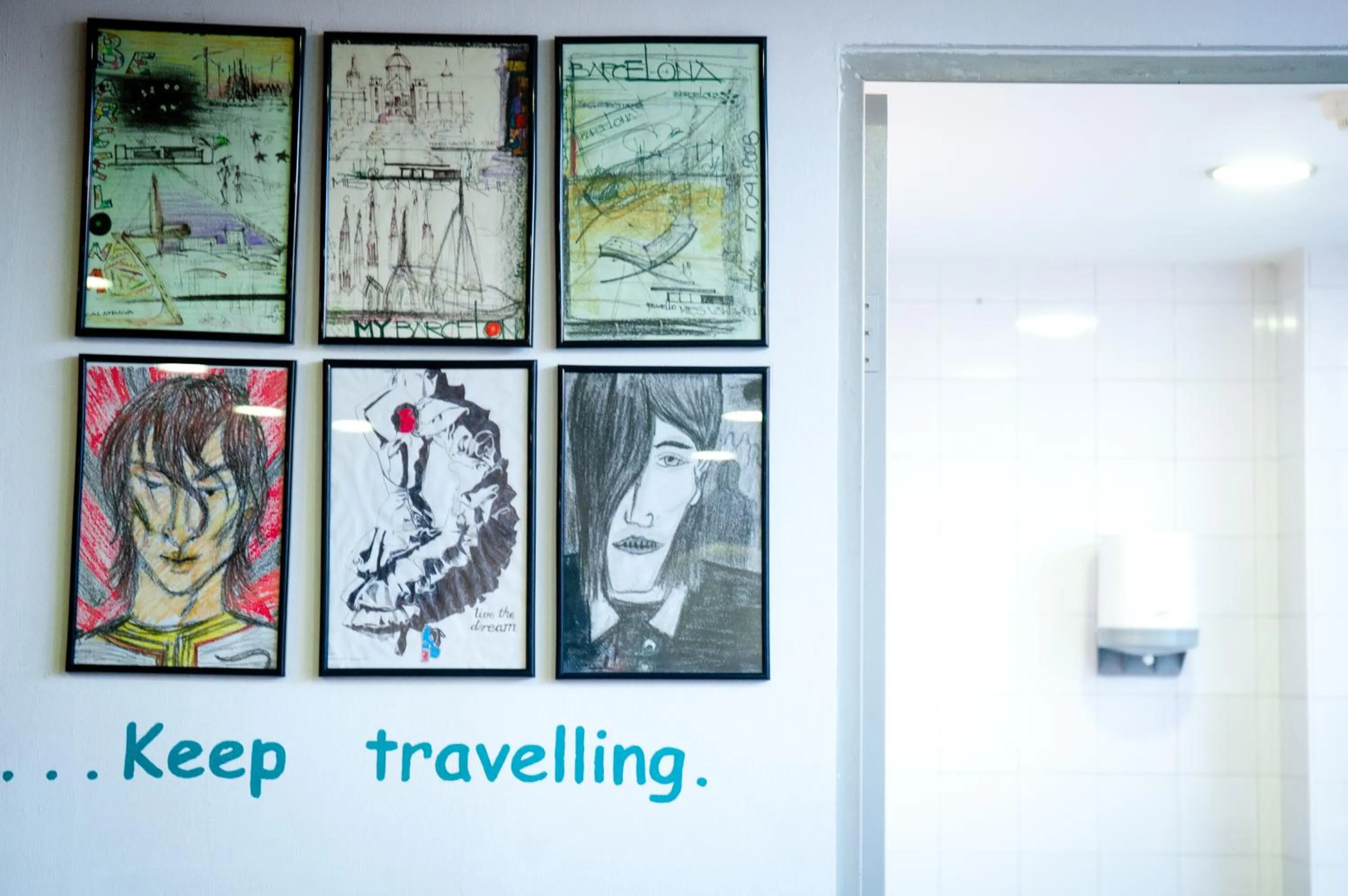 Decorative detail in Be Dream Hostel