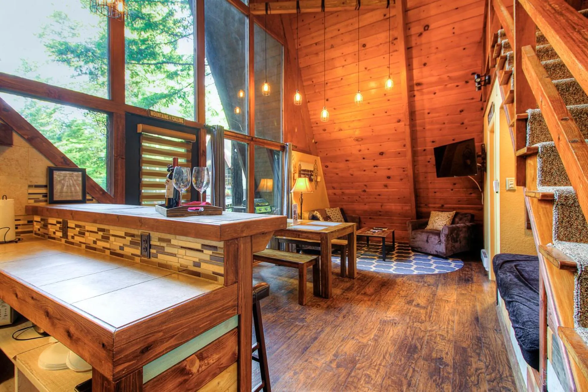 Seating area in Redwoods River Resort & Campground