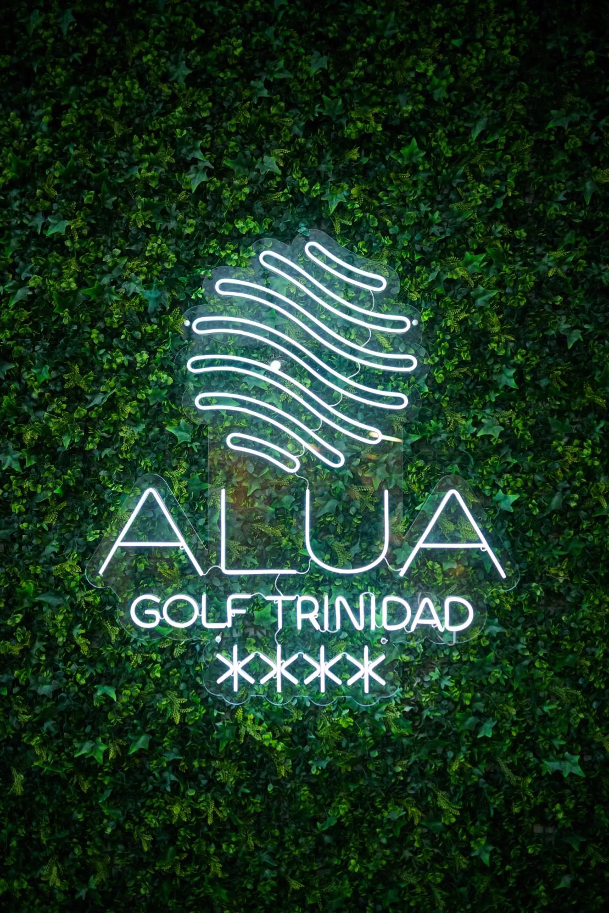 Logo/Certificate/Sign in Alua Golf Trinidad