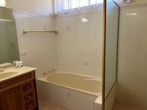 Bathroom in Bridge Motel Wellington
