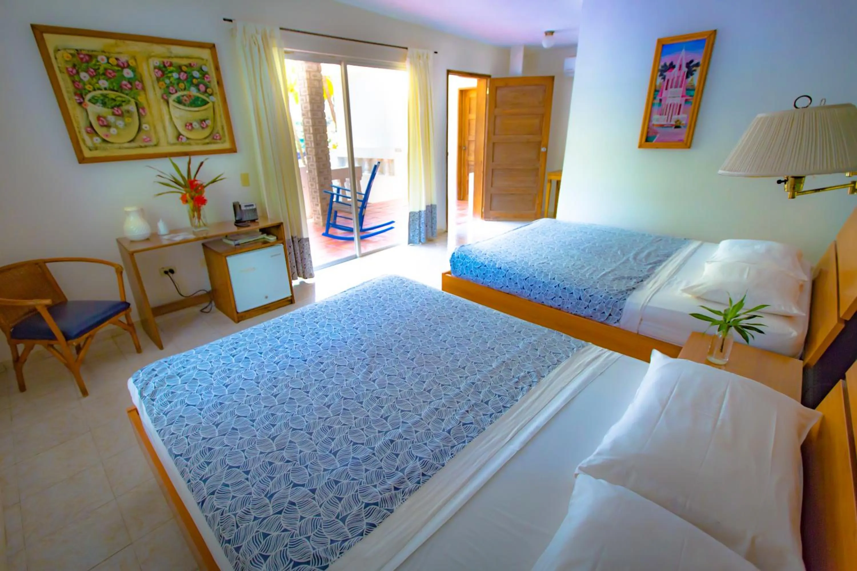 Bed in Hotel Restaurant Cyvadier Plage