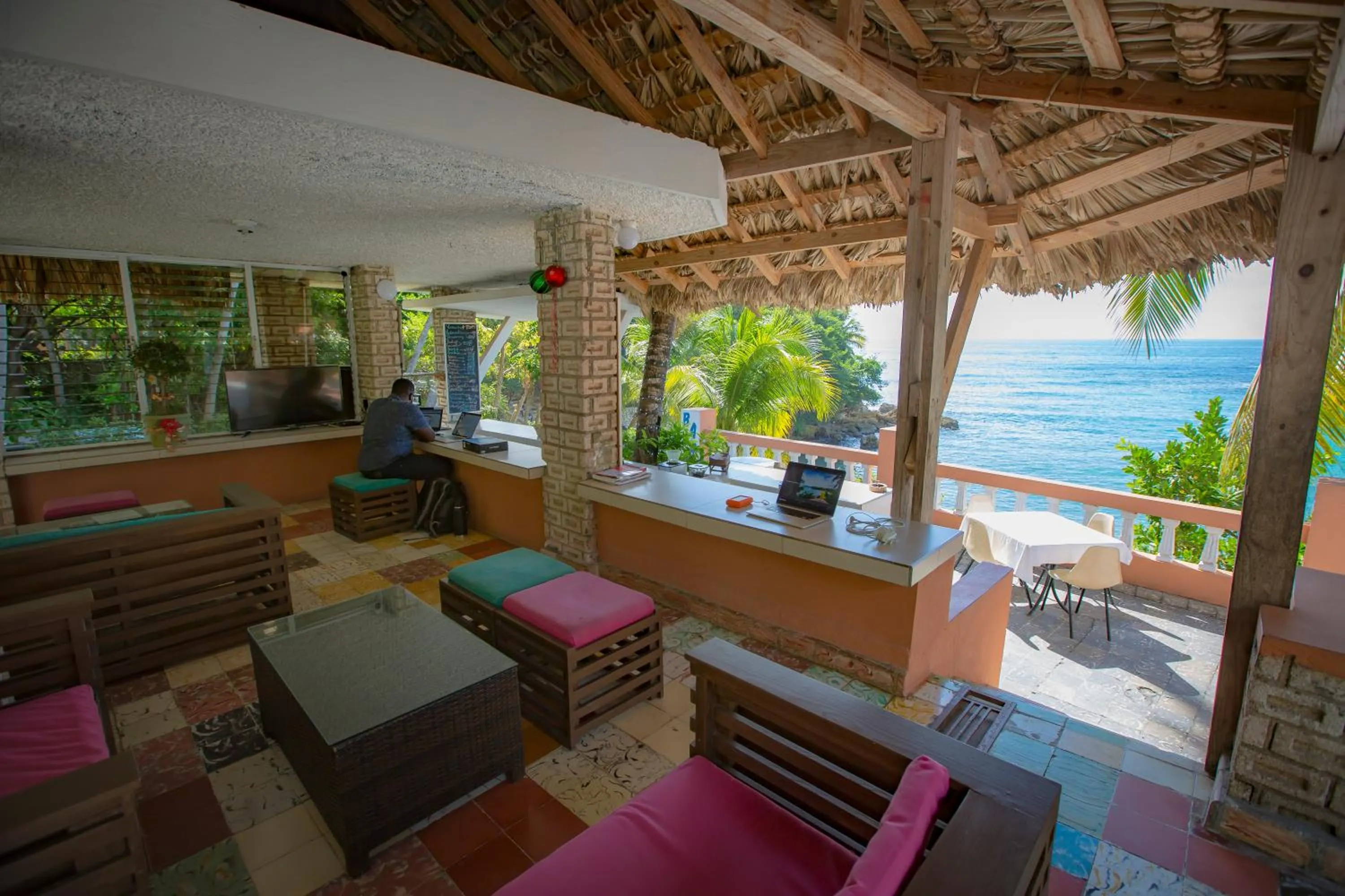 Living room in Hotel Restaurant Cyvadier Plage