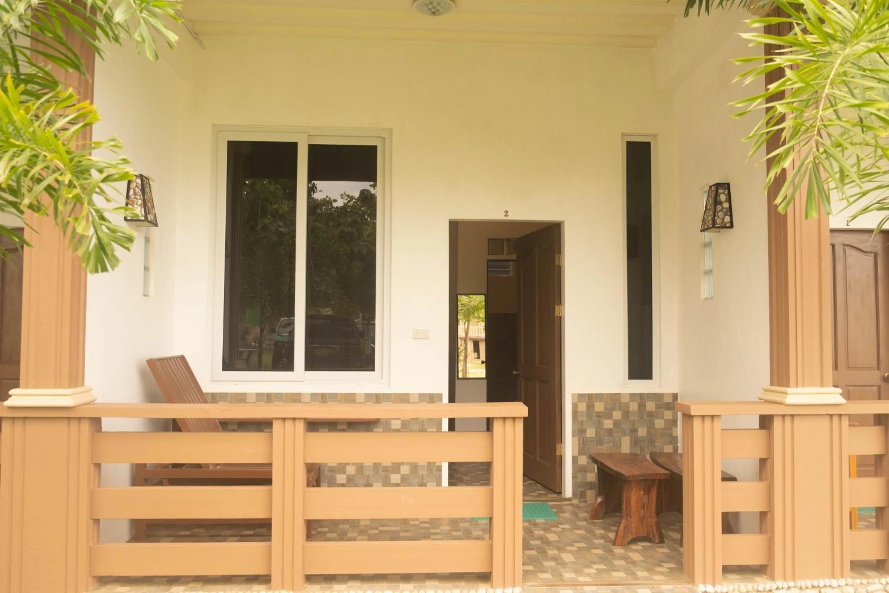 Patio in Oceanfront Beach Resort