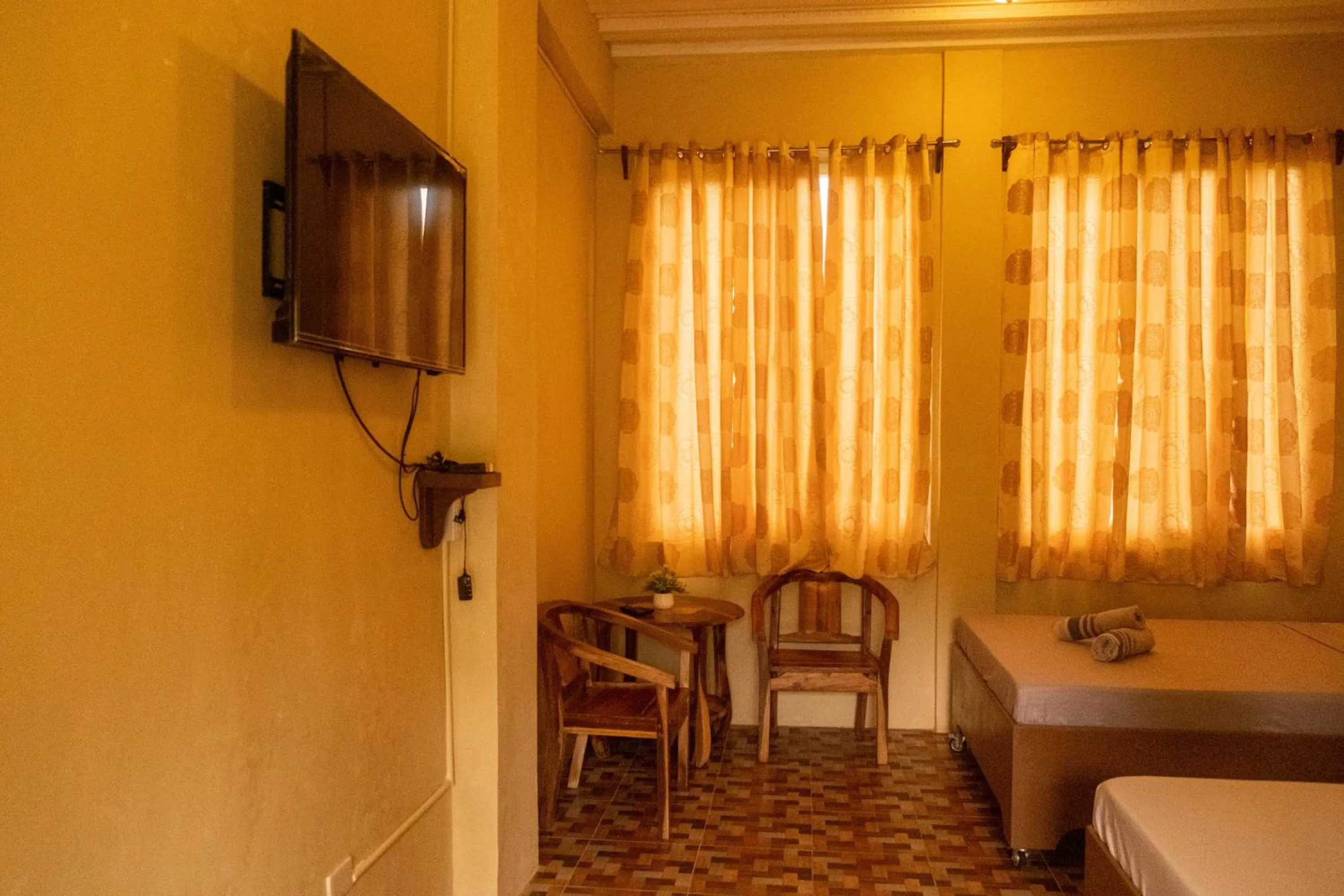 Bed in Oceanfront Beach Resort