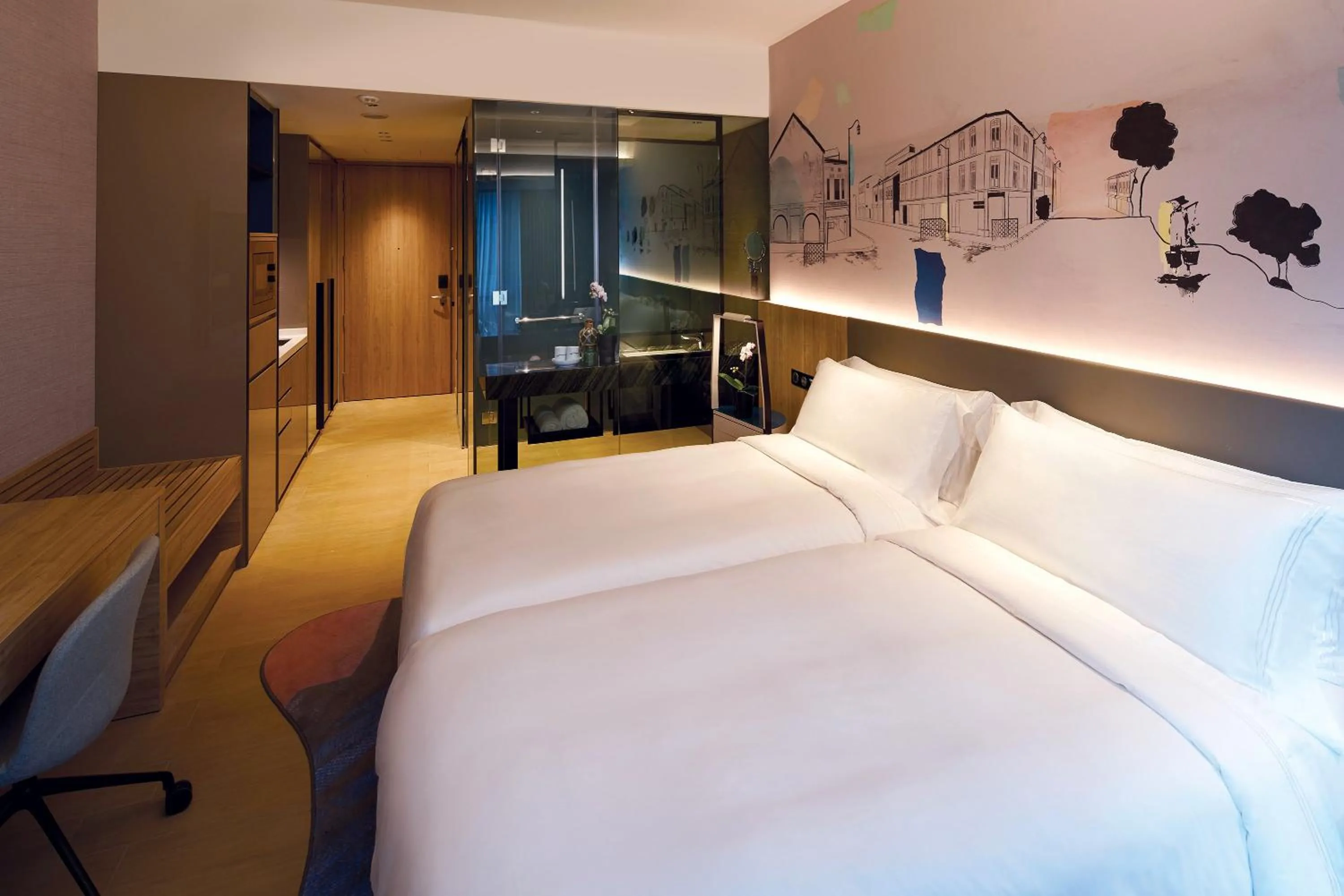 Photo of the whole room, Bed in Capri by Fraser China Square, Singapore